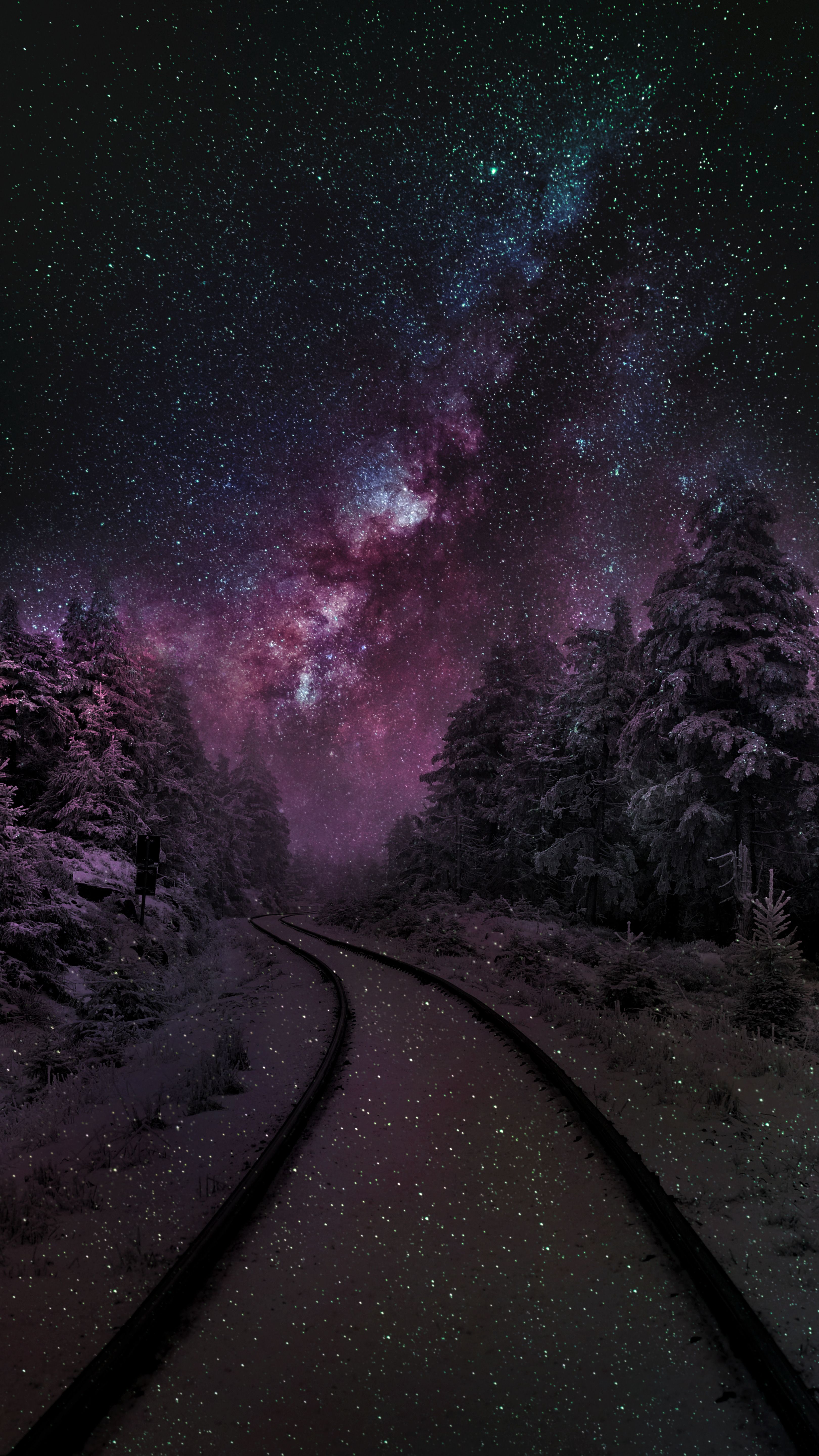 3240x5760 Wallpaper Nature, Atmosphere, Natural Environment, Purple, Natural Landscape, Background Free Image
