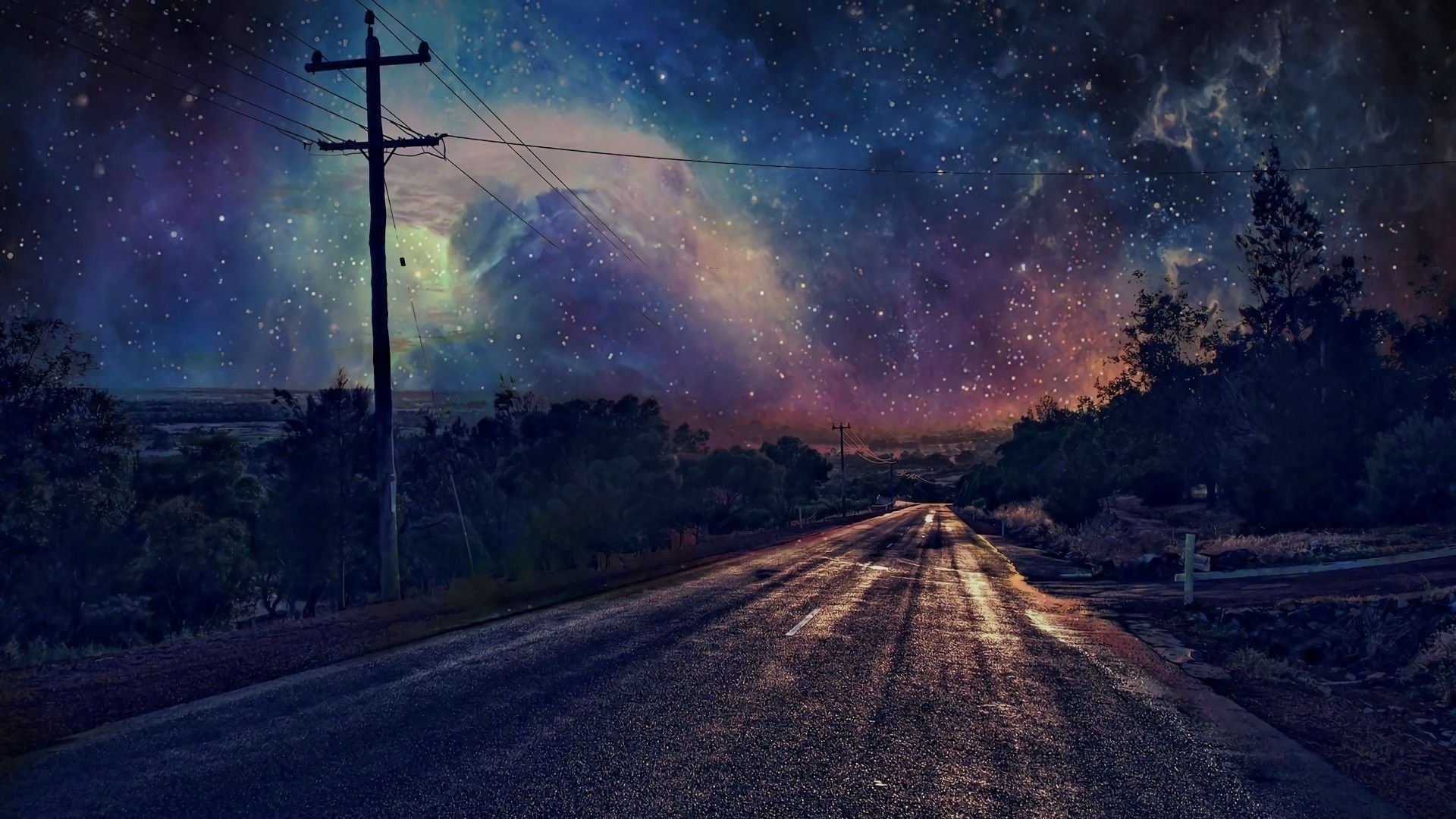 1920x1080 Night Sky Background HD