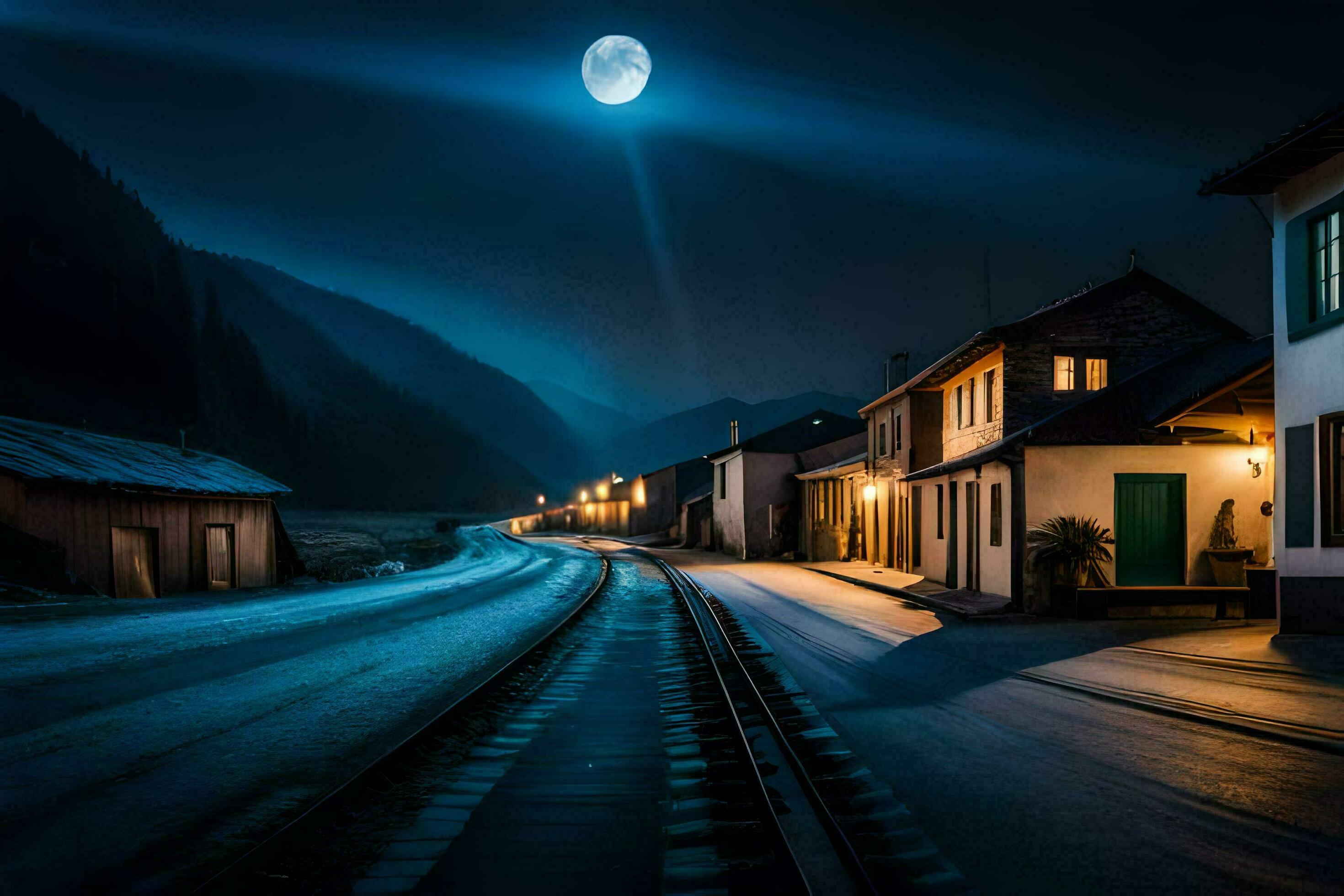 2940x1960 Photo Wallpaper The Moon, Night, The Countryside, The Moon, The Night, The Countryside,. AI Generated