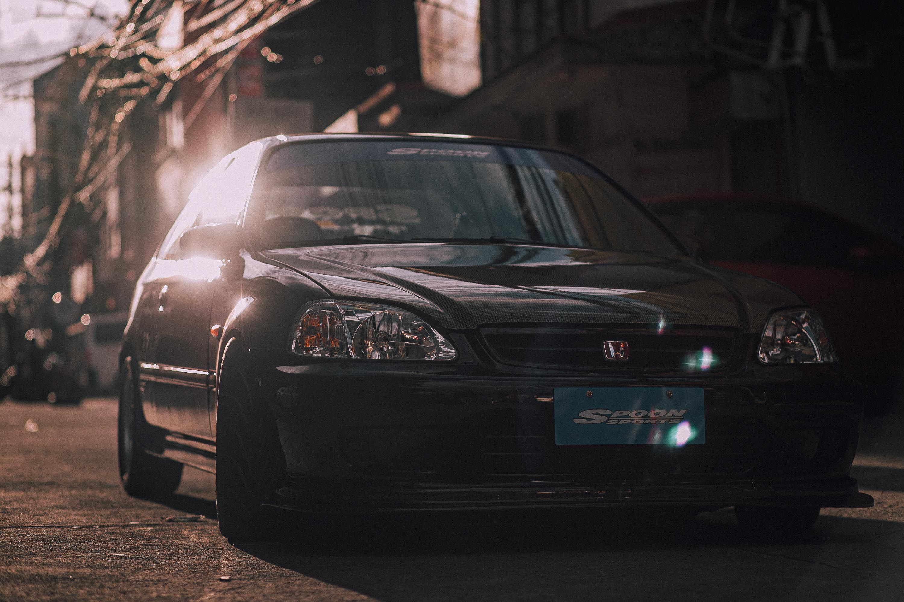 2999x1999 Black Sports Honda Civic · Free