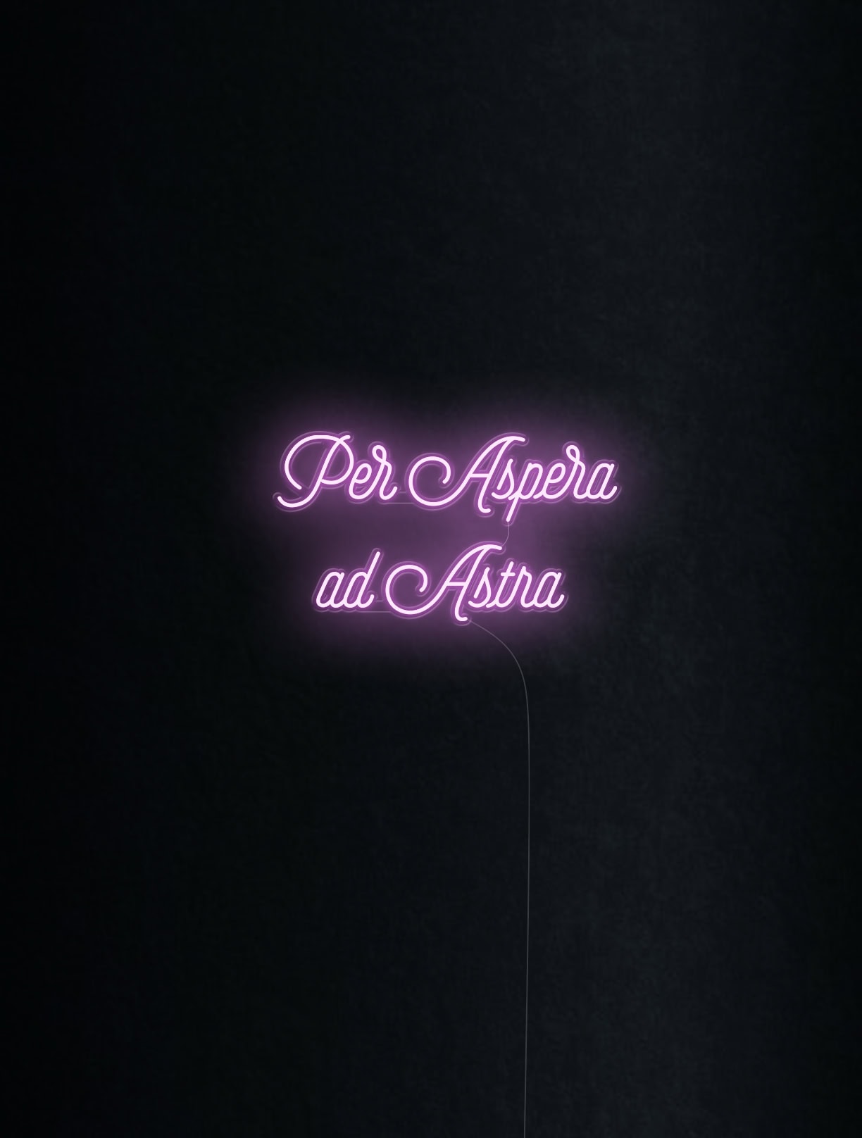 1224x1616 Yellow Neon Wall Quote