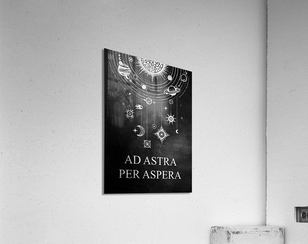 1080x858 Ad Astra Per Aspera Motivational Wall Art by ABConcepts Wall Art