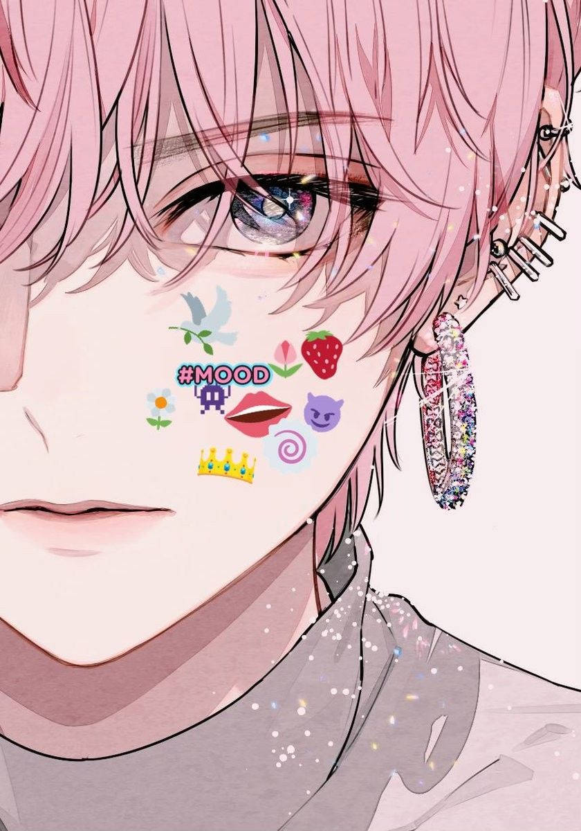840x1200 Anime Boy Pink Wallpaper