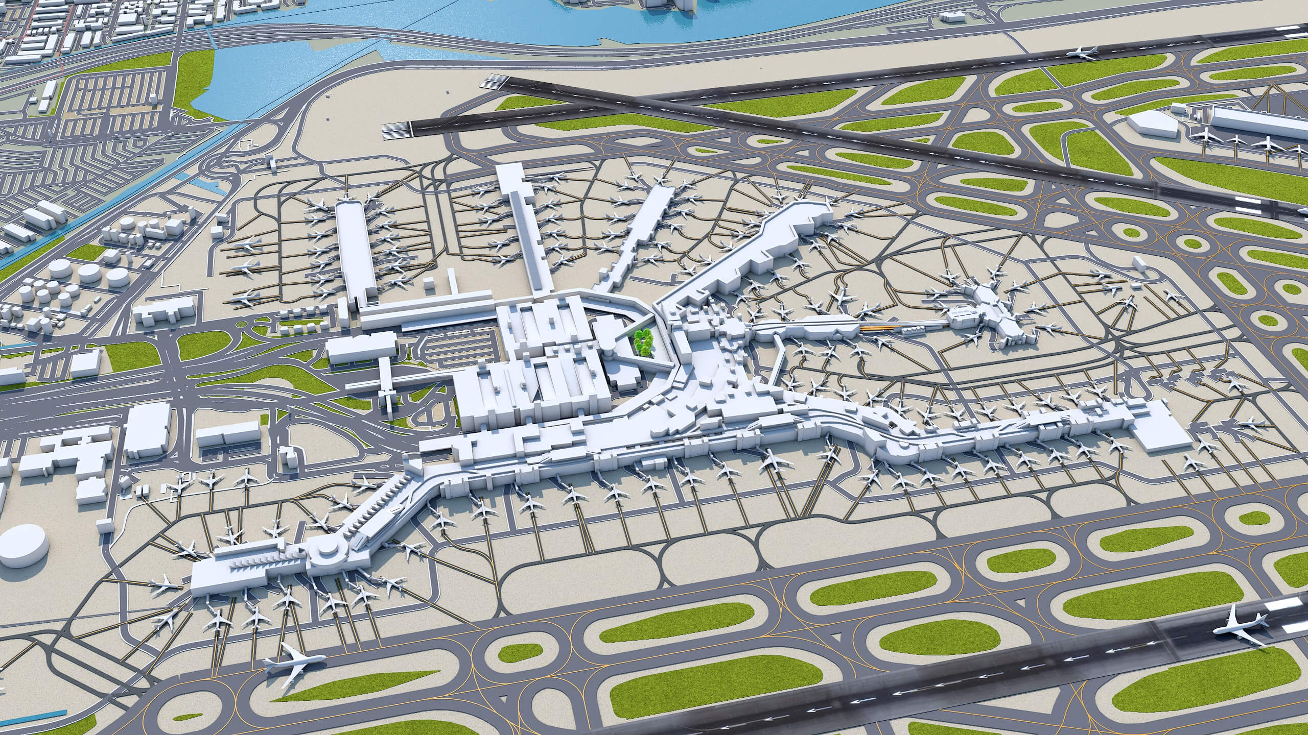2560x1440 Miami Airport