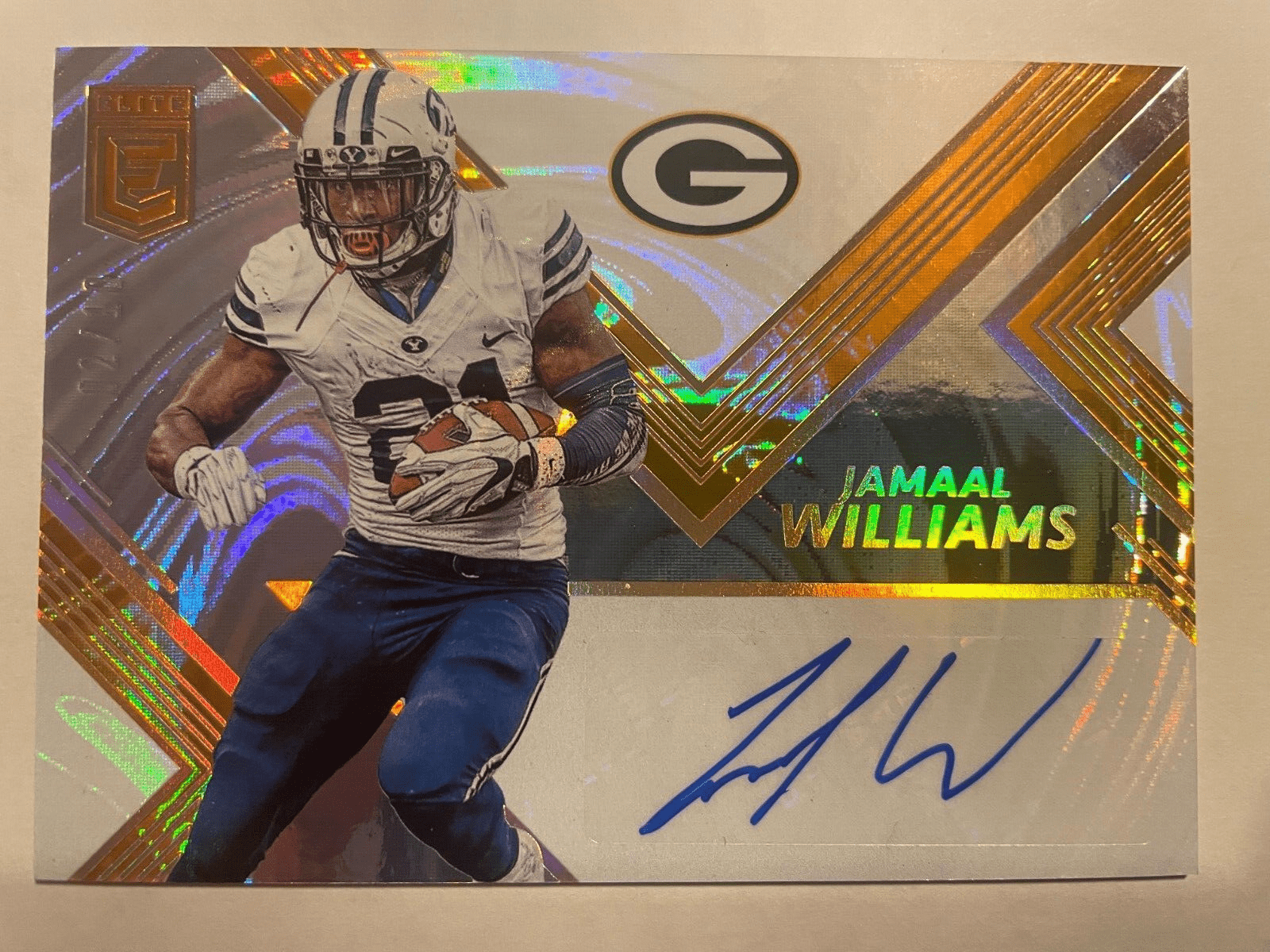 1600x1200 Elite Jamaal Williams Rookie Autographs Orange Detroit Lions 10 Hot!