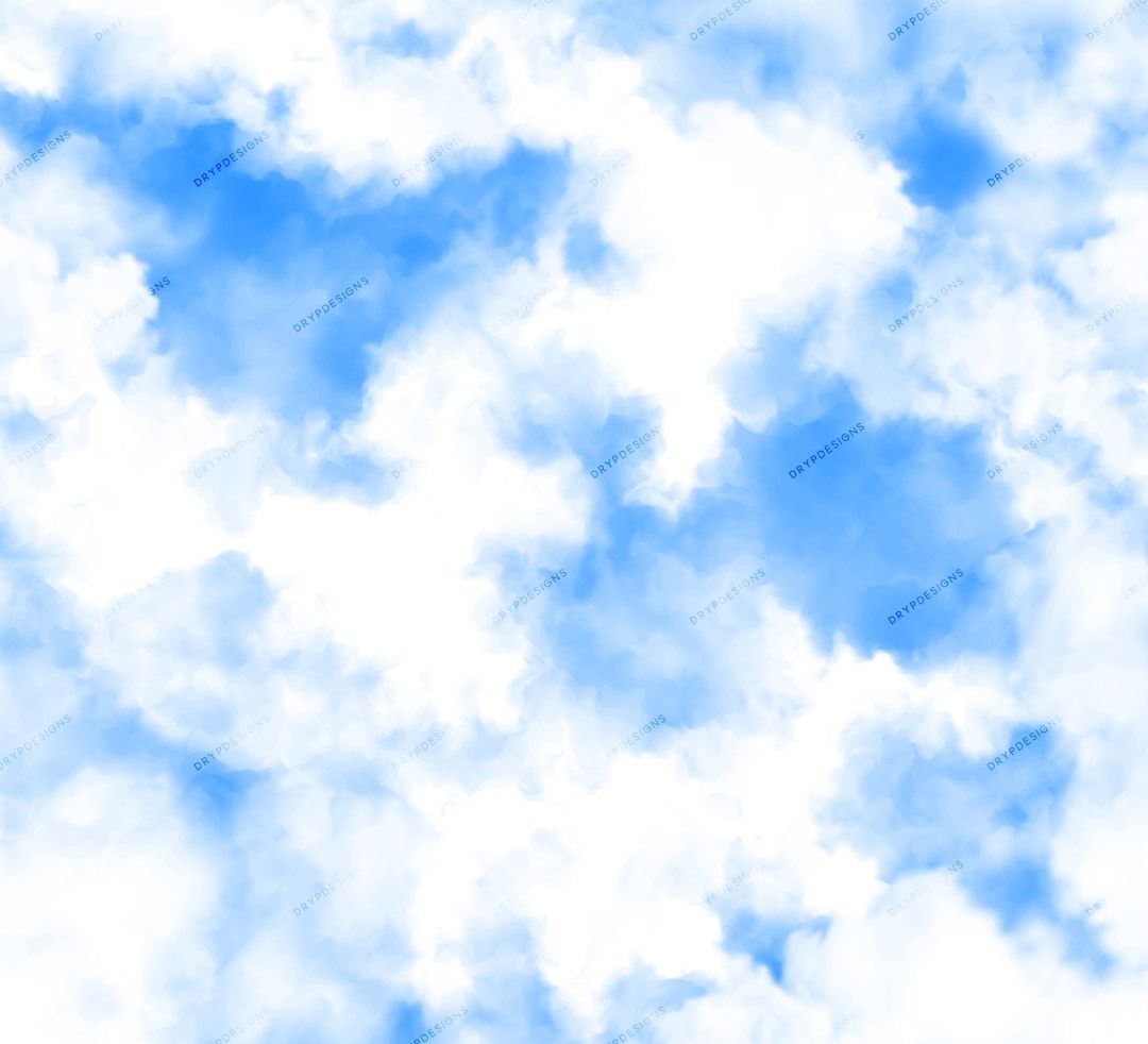 1080x982 Blue Clouds Seamless Background Texture Vibrant Sky With Clouds Digital Paper PNG Download Files