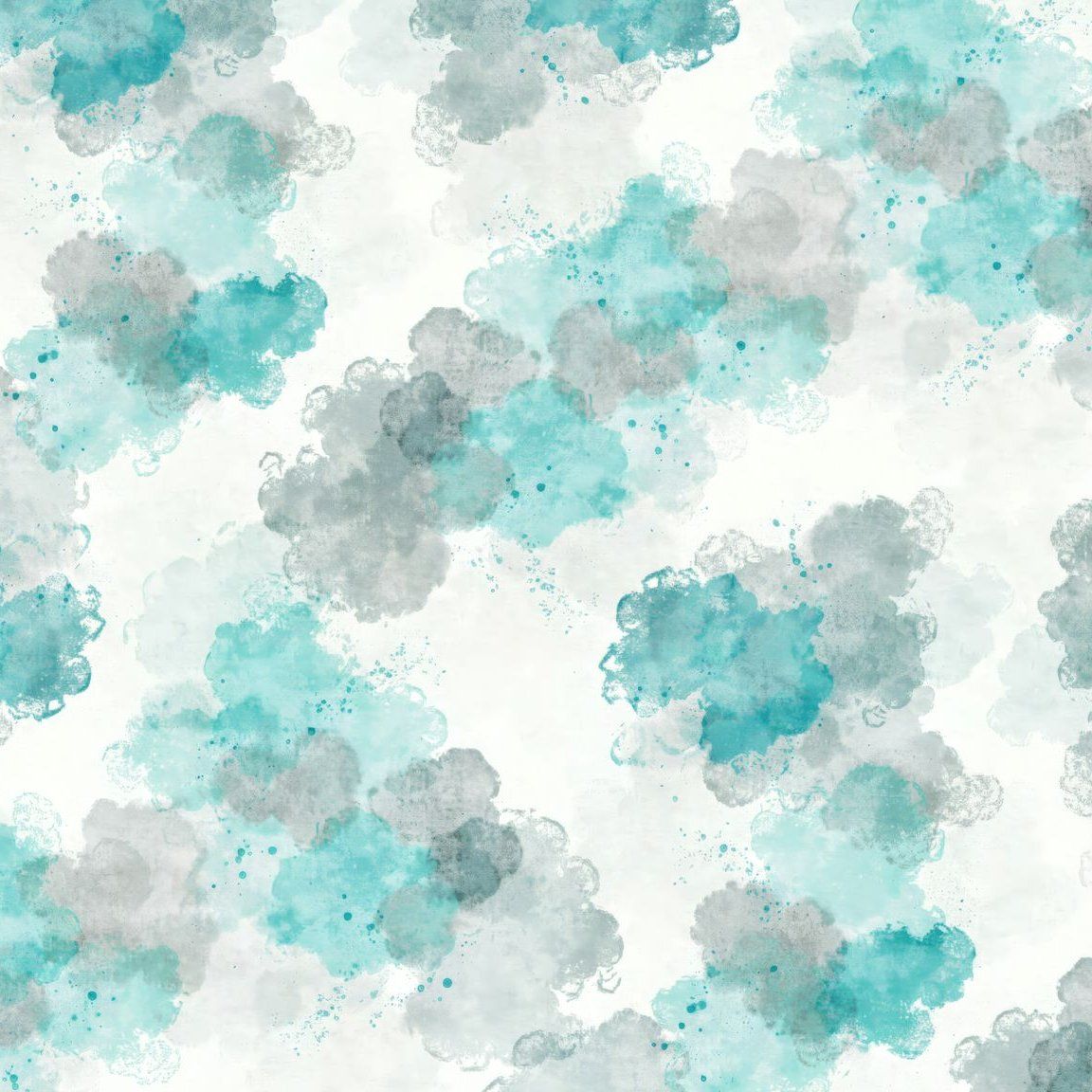 1152x1152 Haute Haze (Teal) Wallpaper