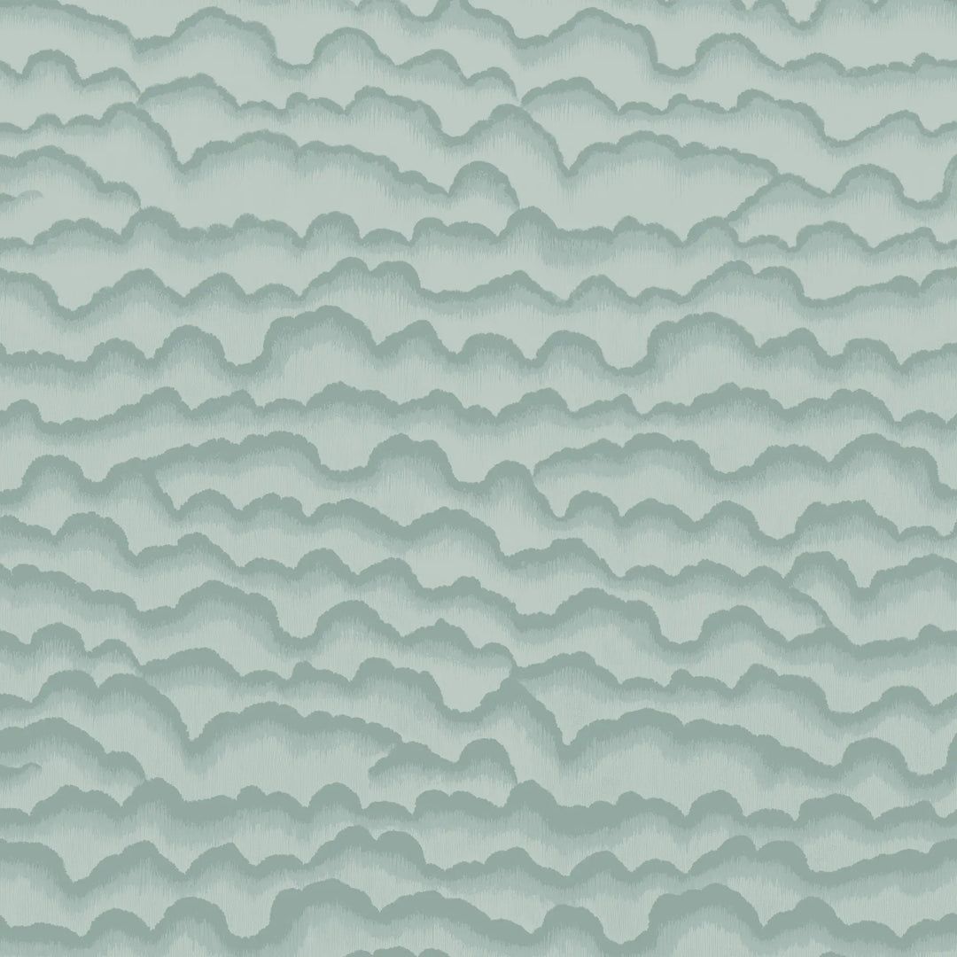 1080x1080 Blue Green Repeating Mural Wallpaper by Mitchell Black, 10'W x 10'H