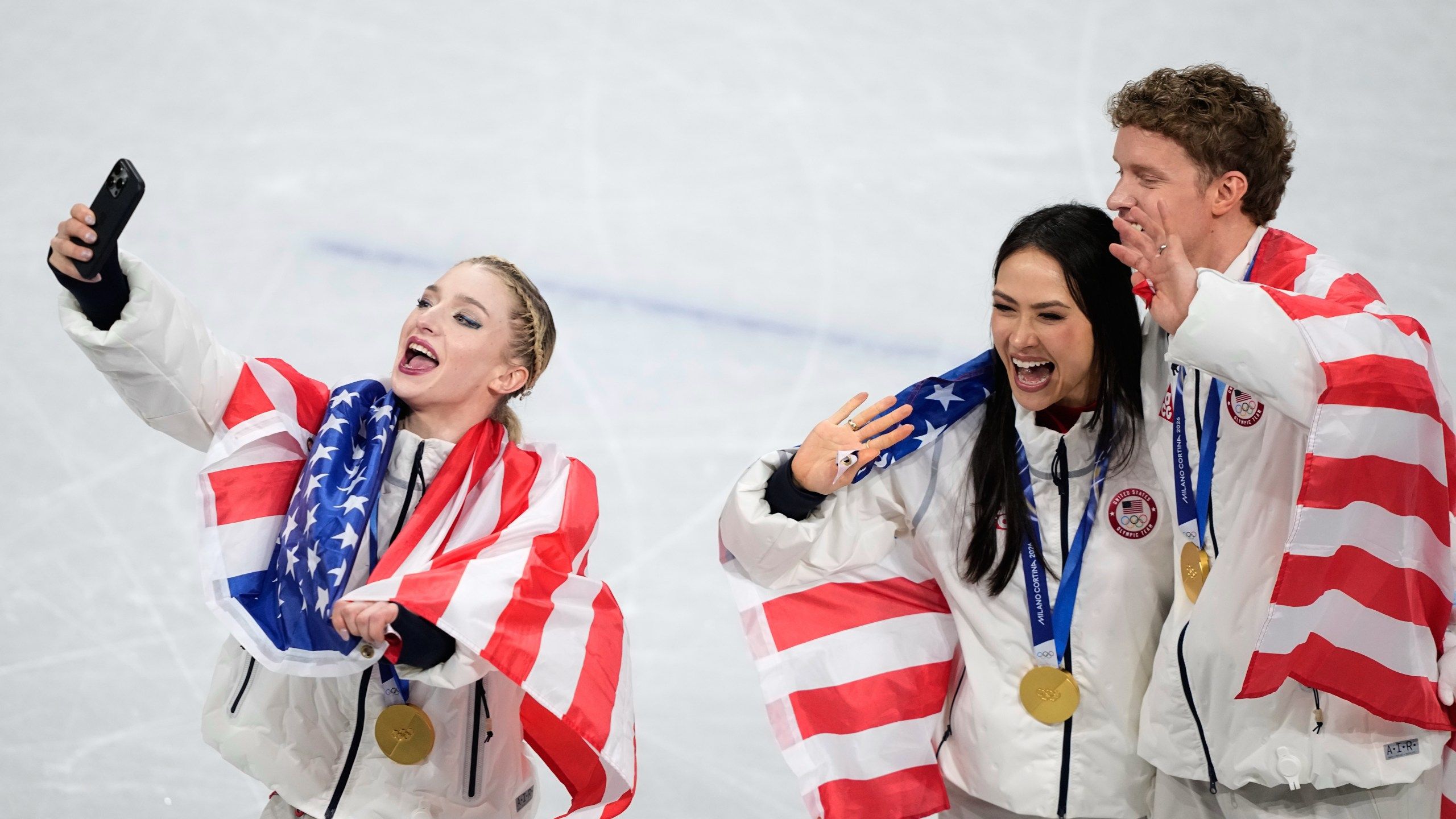 2560x1440 US figure skater Amber Glenn resolves copyright issue with a Canadian music artist at the Olympics