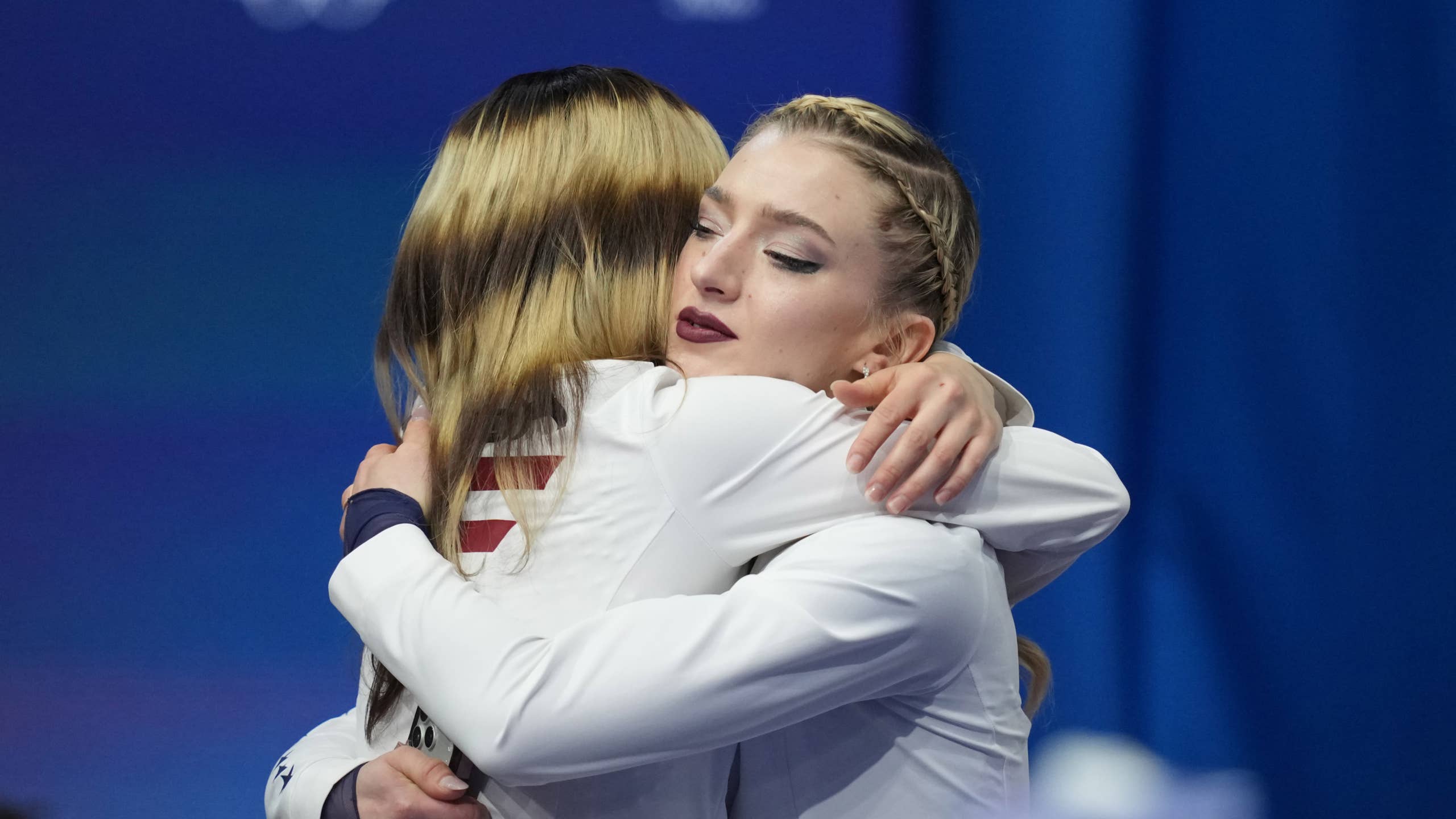 2560x1440 U.S. Figure Skater Amber Glenn Shares Personal Struggle With Alysa Liu at Winter Olympics