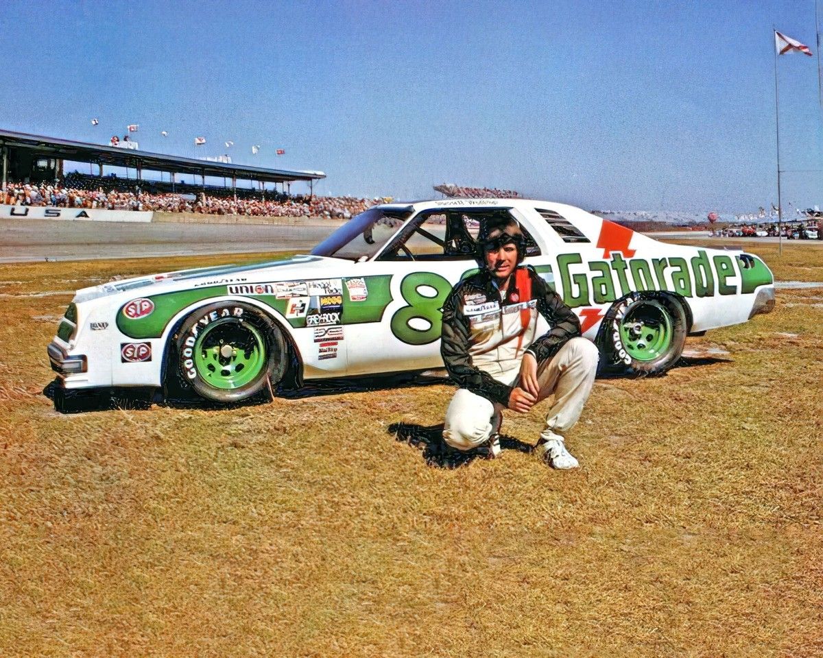 1200x960 Darrell Waltrip NASCAR Car & Driver Pose 8X10 Glossy Photo Print 59I