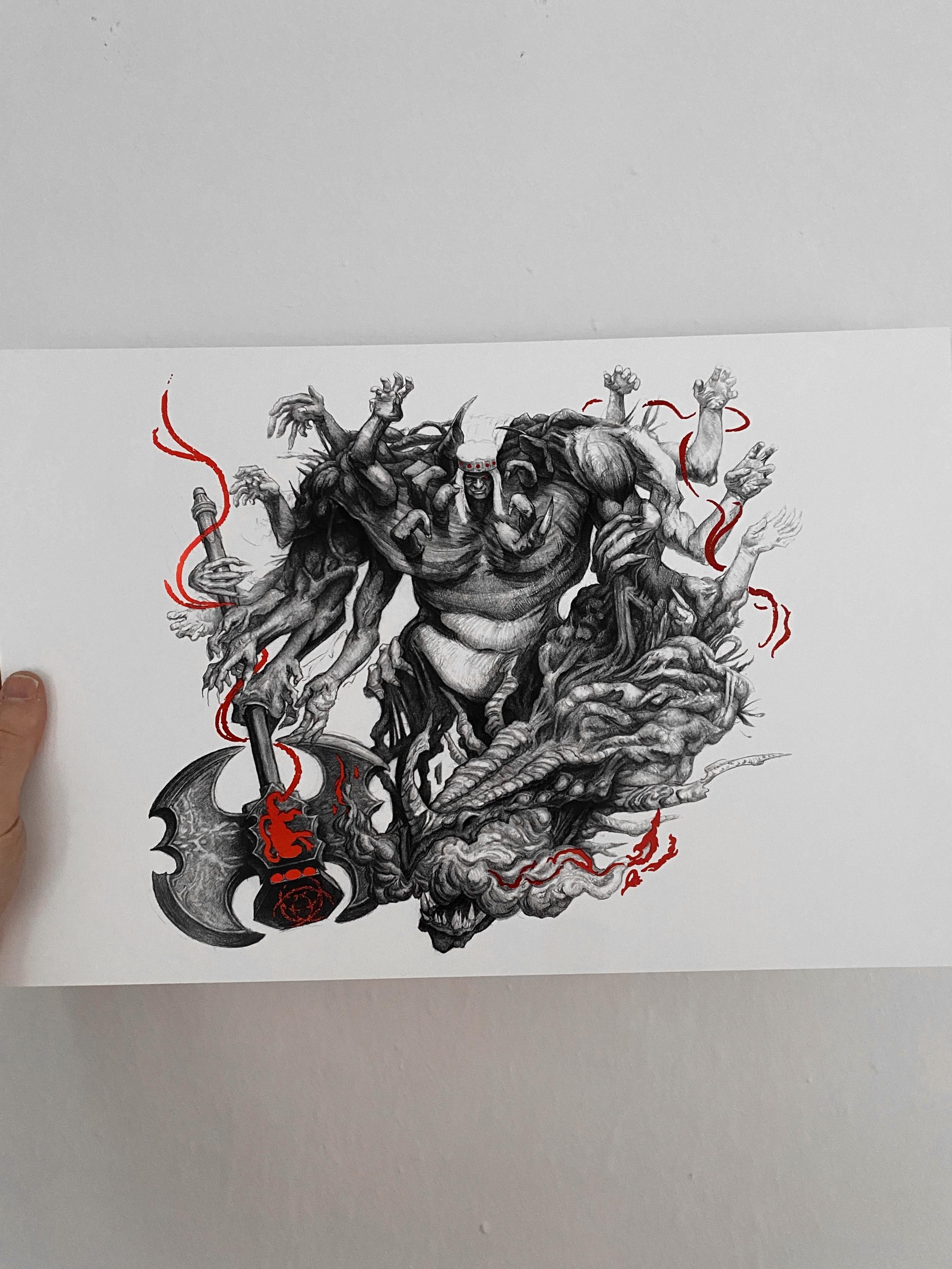 2250x3000 Godrick the Grafted RING X 11 Red Foil Print