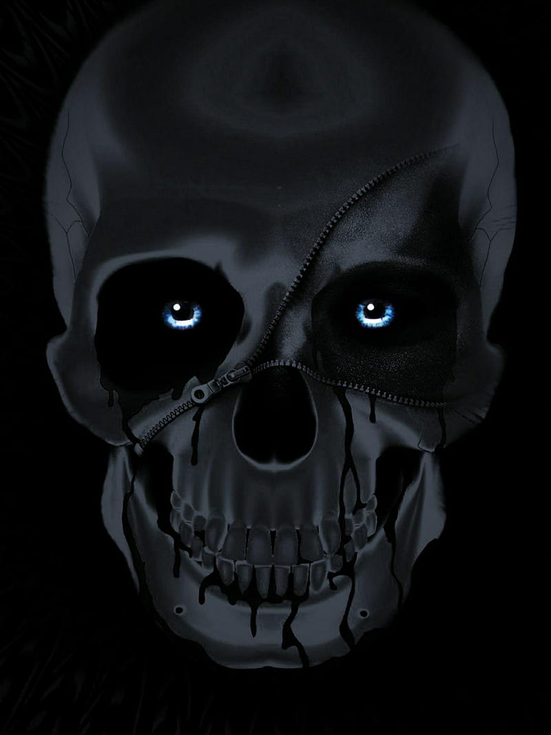 800x1067 Darker abyss skull, black, dark, HD phone wallpaper