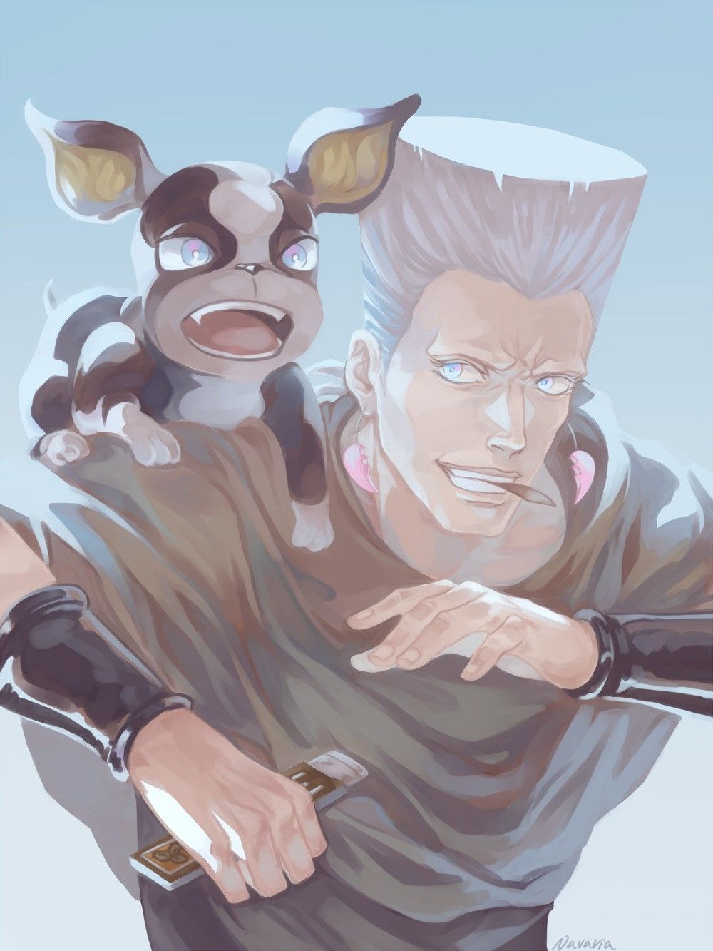 1000x1333 JoJo Bizarre Adventure Crusaders and Iggy