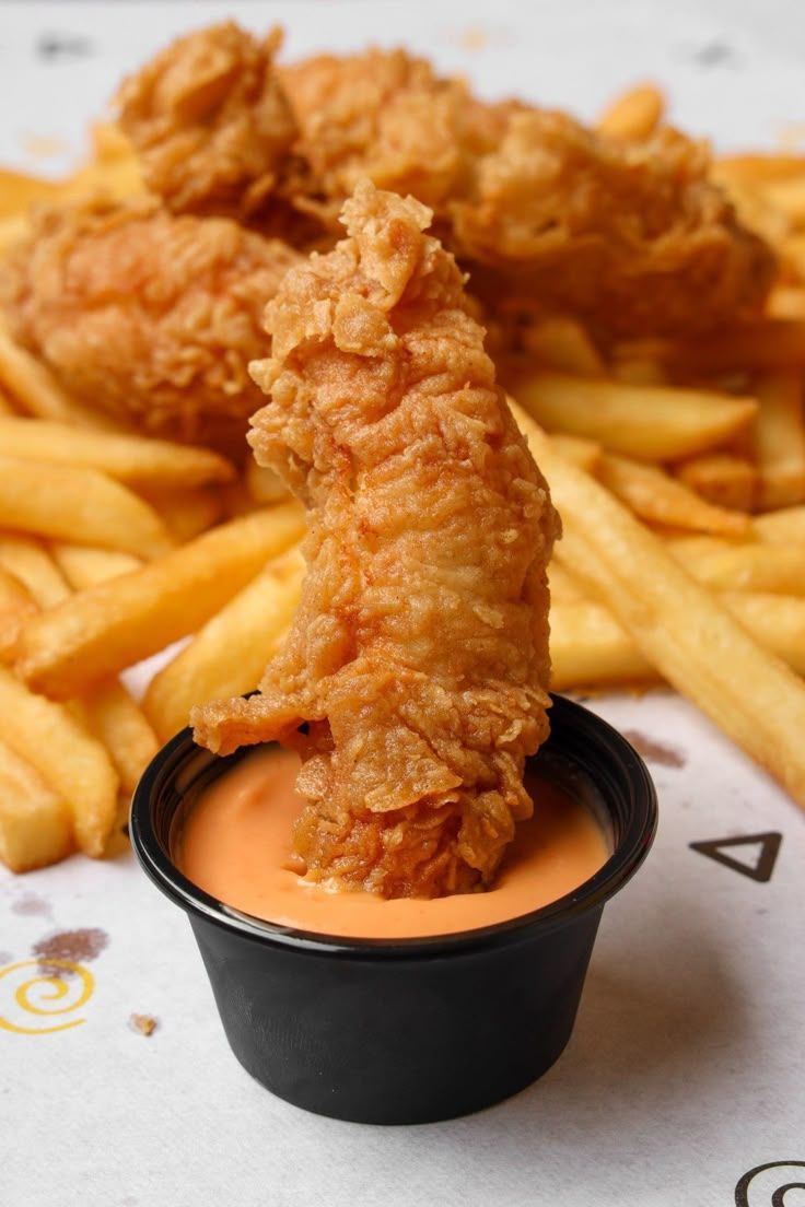 736x1104 Delicious Fried Chicken and French Fries. Chicken tenders wallpaper, Chicken tenders fast food, Pablo chicken