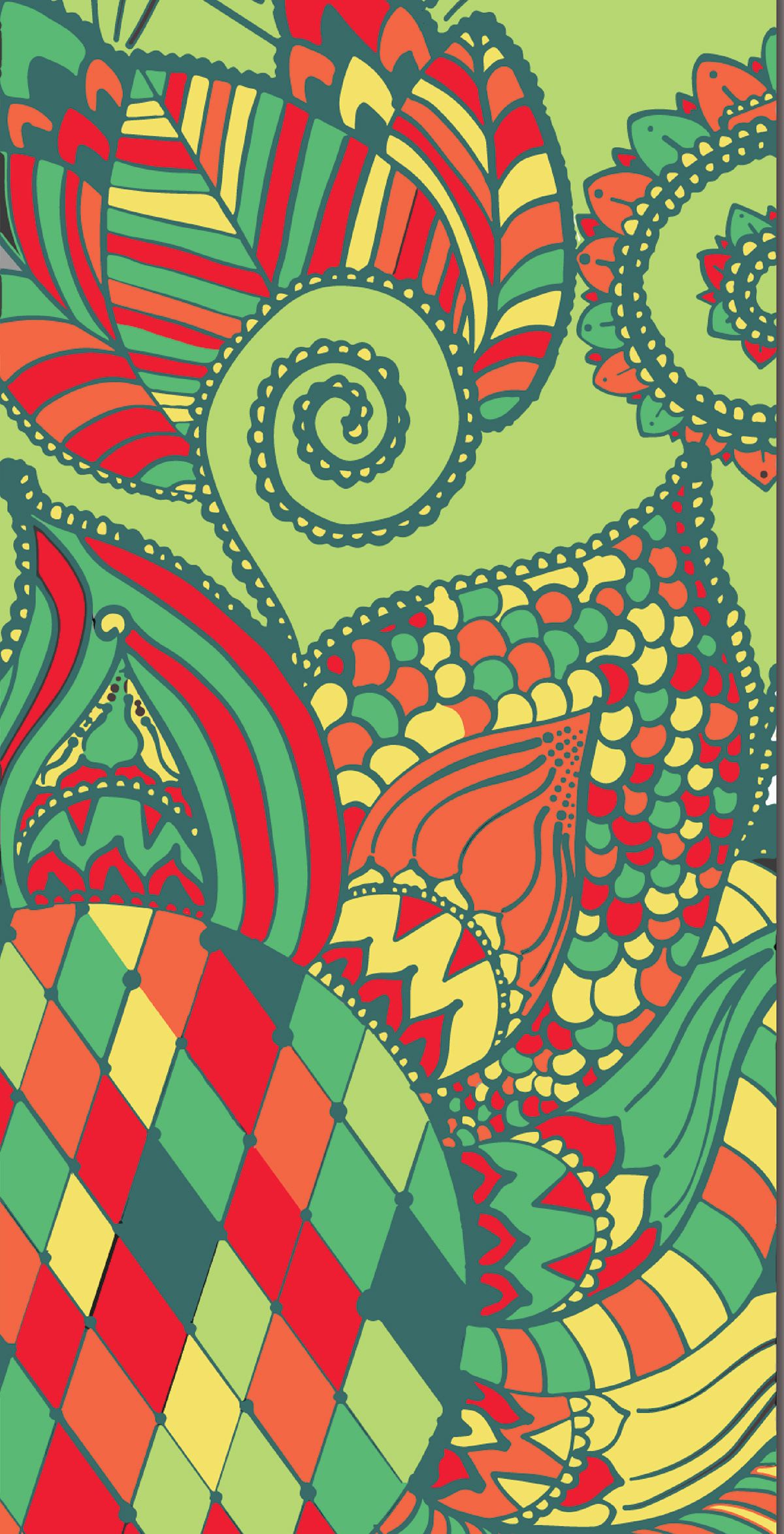 1200x2347 Swirl & Twirl Wallpaper - Behance
