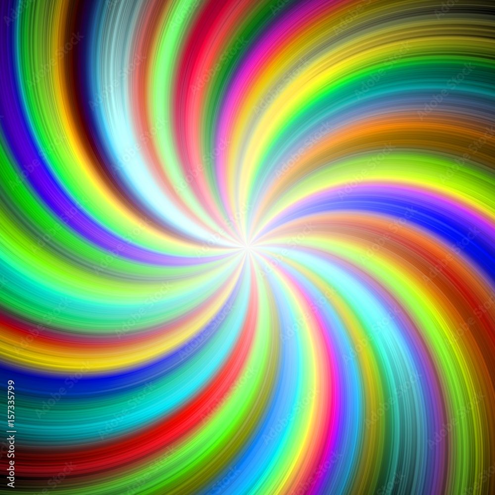 1000x1000 Rainbow beautiful joyful happy swirl twirl vortex background image Stock Illustration