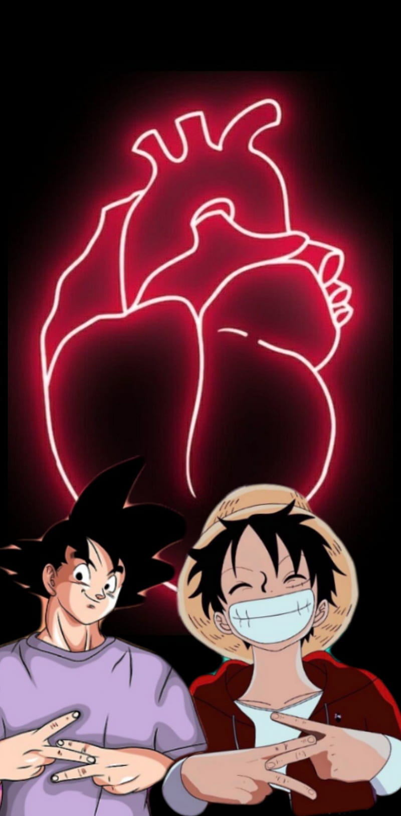 800x1627 Qlf luffy goku, pnl, HD phone wallpaper
