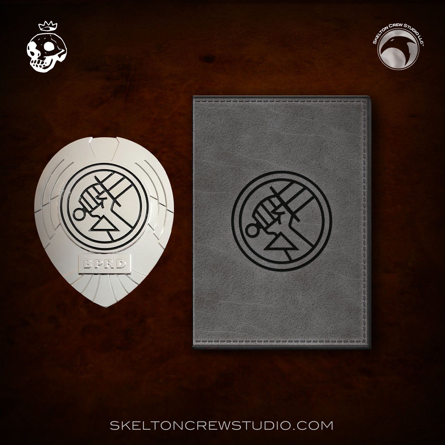 1540x1540 Hellboy B.P.R.D.: Official B.P.R.D. Field Director And Field Agent Badge Set W 2 BONUS Patches!. Skelton Crew Studio