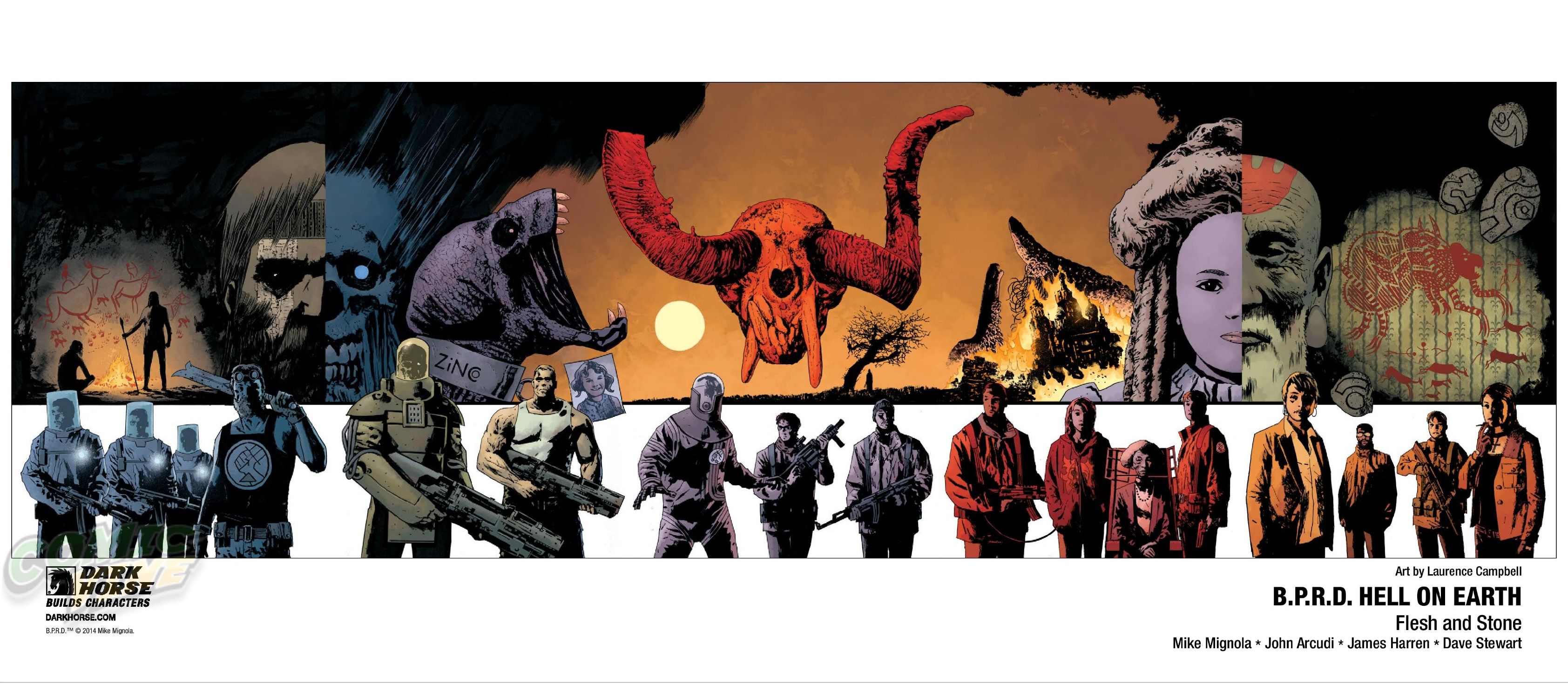 3368x1470 NYCC 2014 Exclusive: Dark Horse Unveils 9 x 17 BPRD Promotional Poster Horse Comics