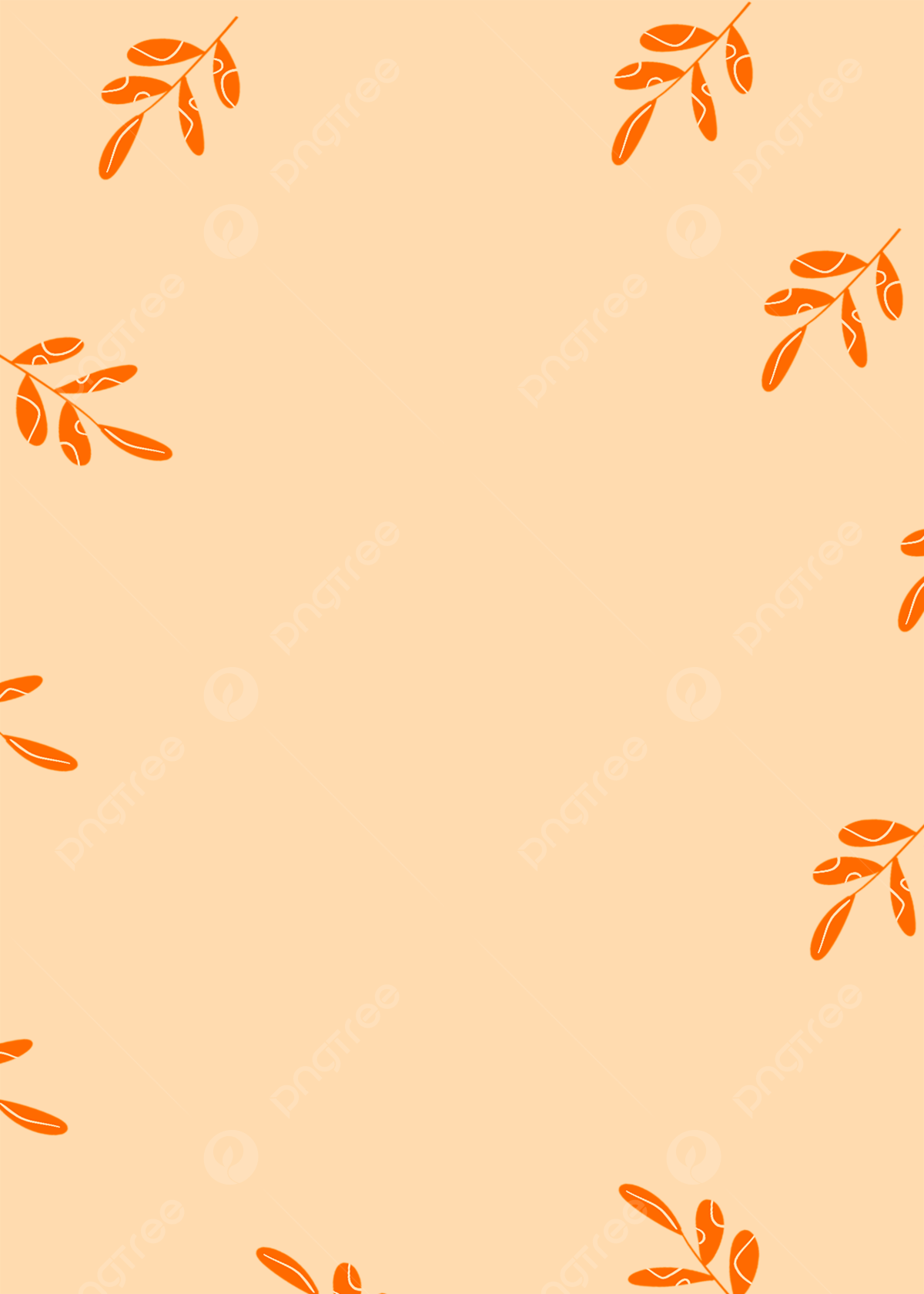1200x1680 Warm Orange Simple Autumn Background Wallpaper Image For Free Download