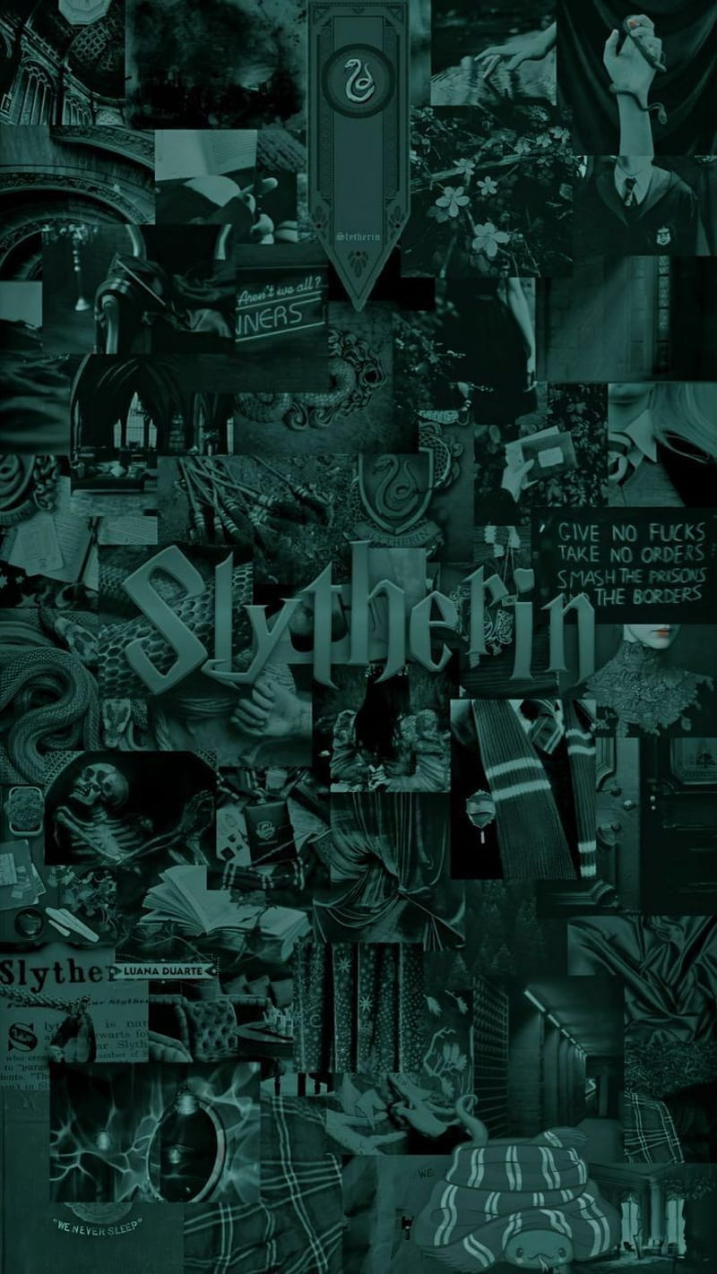 800x1422 Slytherin, draco, green, harry potter, tom, HD phone wallpaper