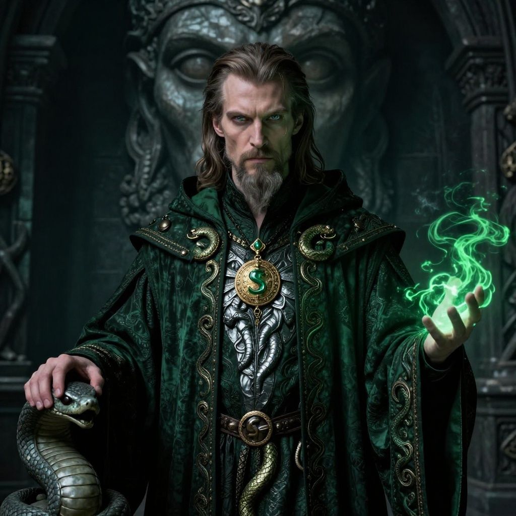 1024x1024 History of Slytherin: The Cunning Legacy of Hogwarts' Most Notorious House