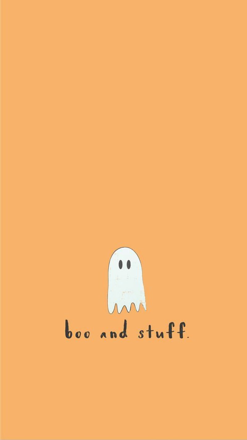 800x1423 Boo and stuff, autumn, awesome, cute, fall, ghost, halloween, orange, spooky, HD phone wallpaper