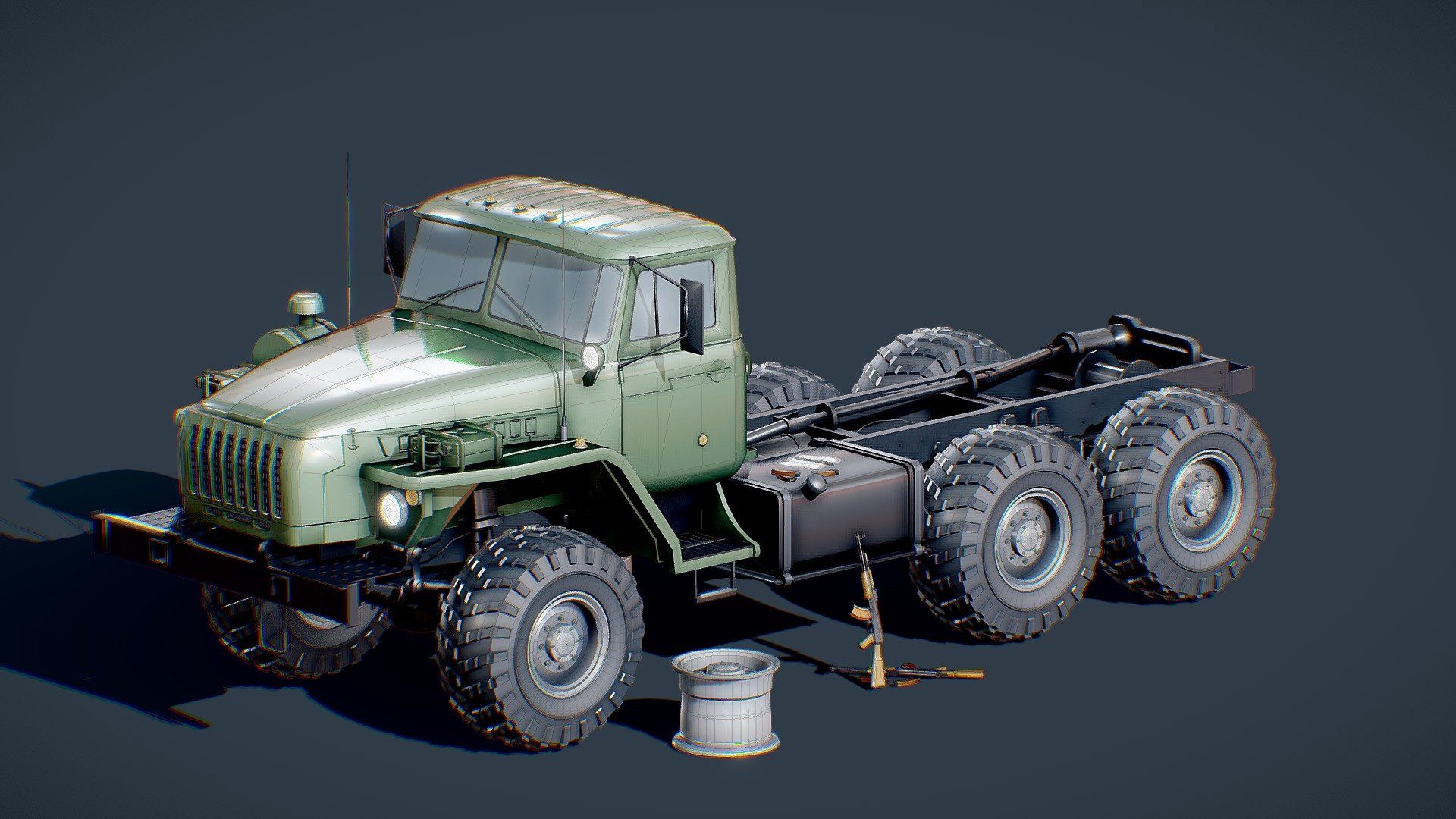 1920x1080 Russian Truck Ural 4320
