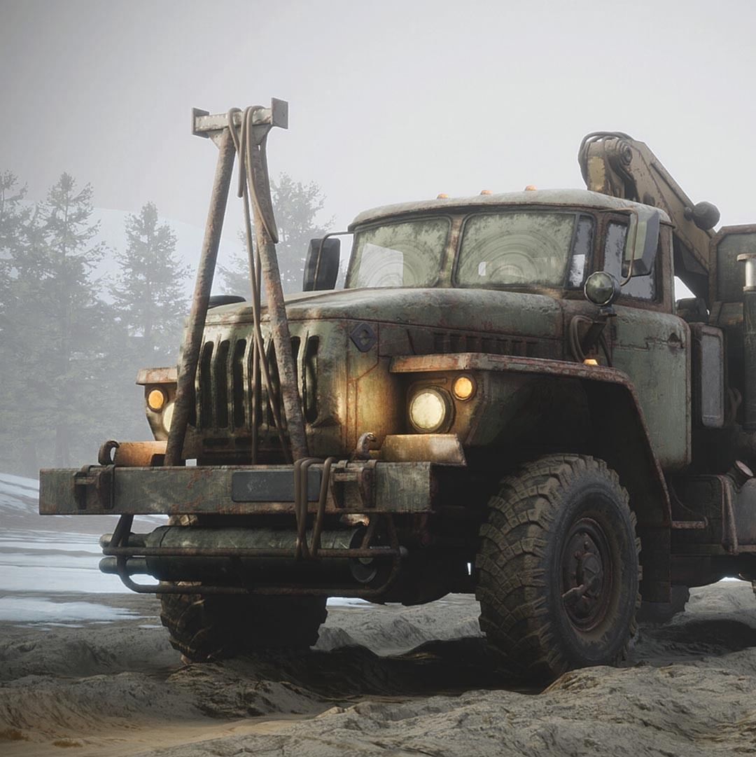 1080x1081 UE4 #Repost Ural 4320 A personal piece of a Ural 4320 logging truck rendered in UE plus some standalone renders of the truck in
