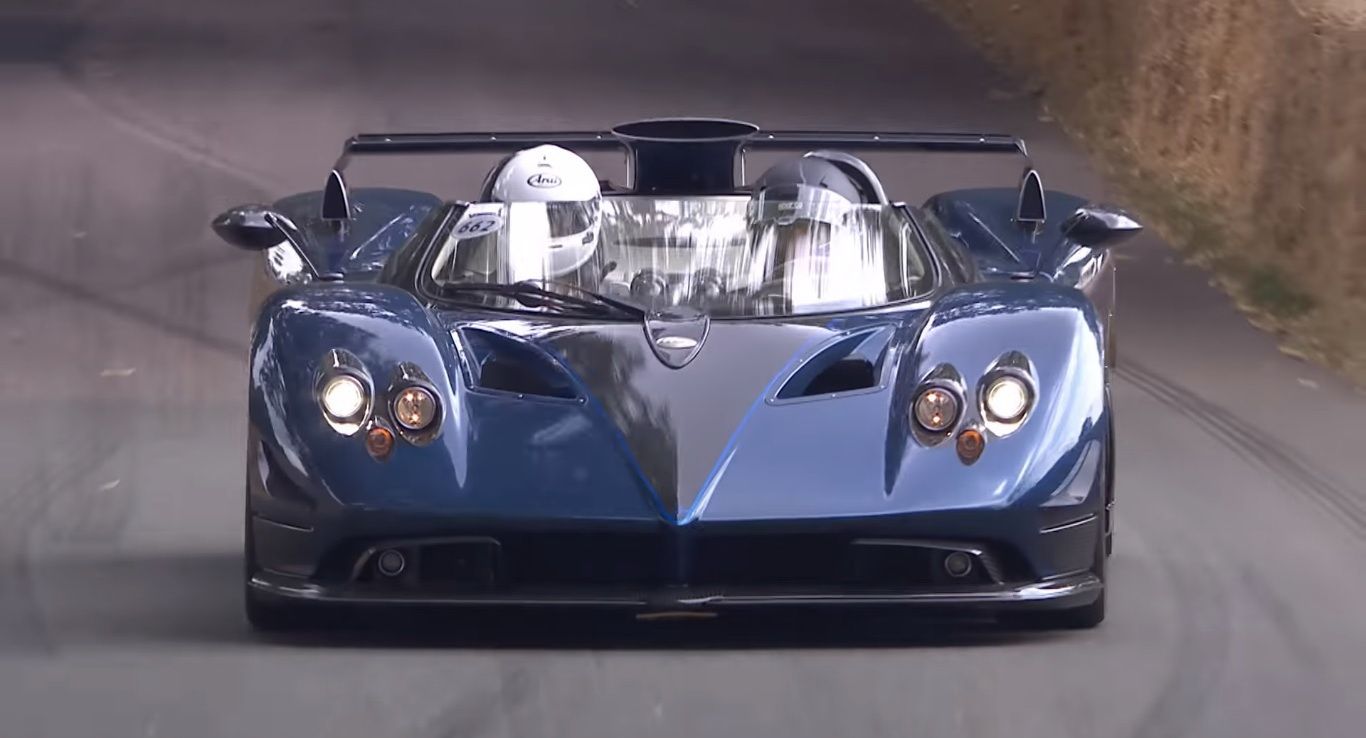 1366x738 Horacio Pagani Takes His $17 Million Zonda Barchetta Up The Goodwood Hill