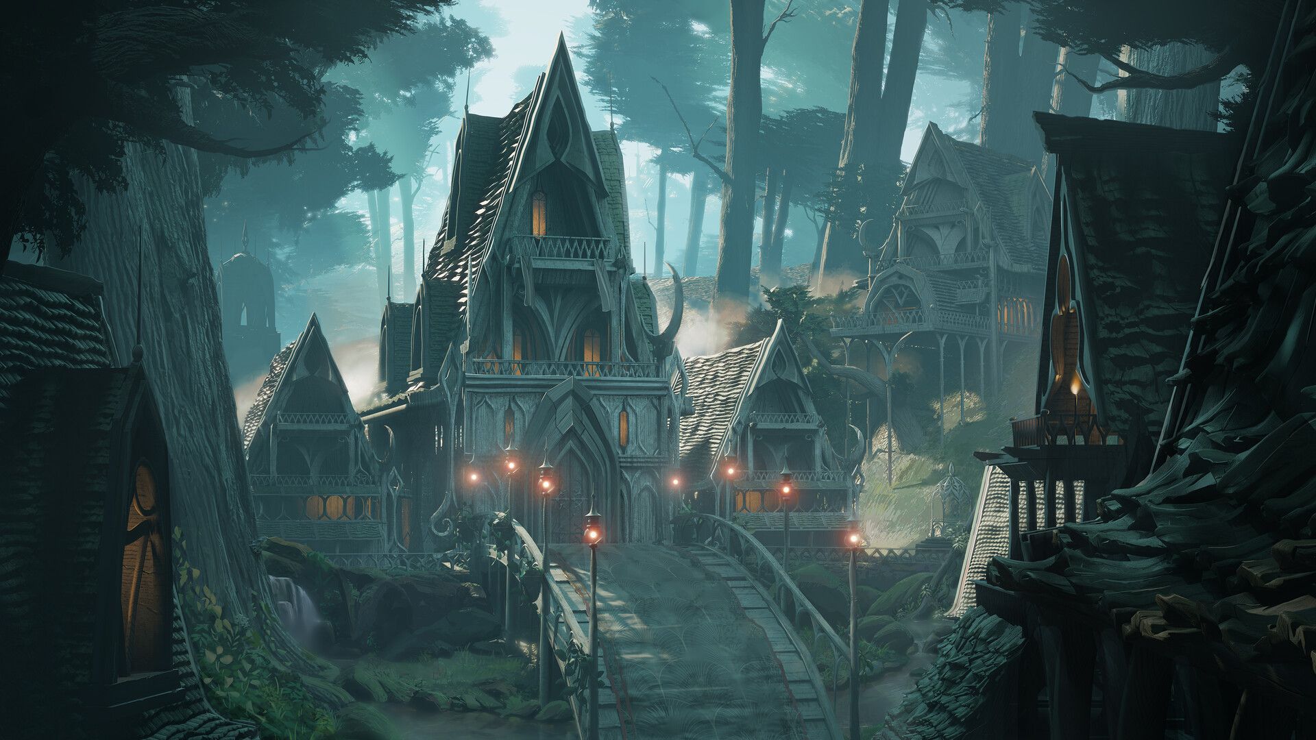 1920x1080 Elf Village Wallpaper