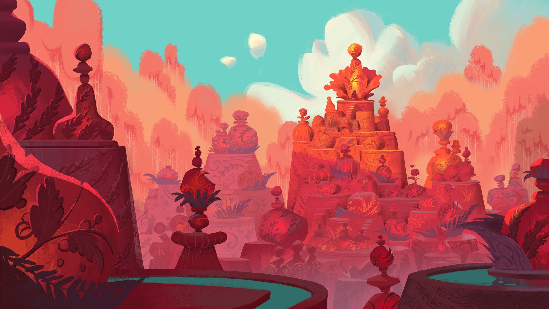 1920x1080 Chaichan Artwichai of the realms eternal (elf village)