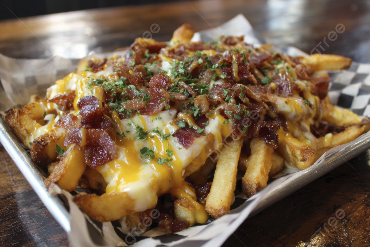 1200x800 Cheese And Bacon Fries Topped With Melted Crispy, Cheese And Bacon Fries, Cheese, Fries Background Image And Wallpaper for Free Download
