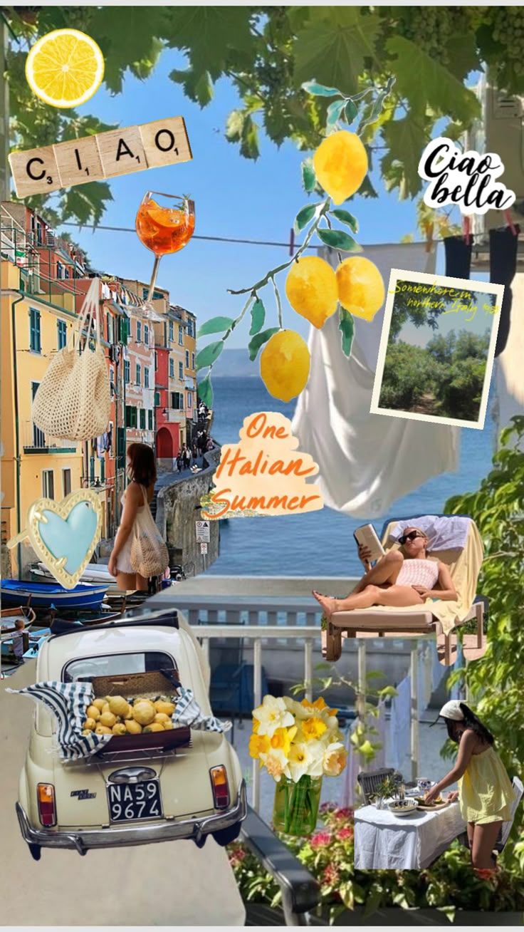 736x1308 just Italian summer inspired vibe #northernitaliensummer #wallpaper #books