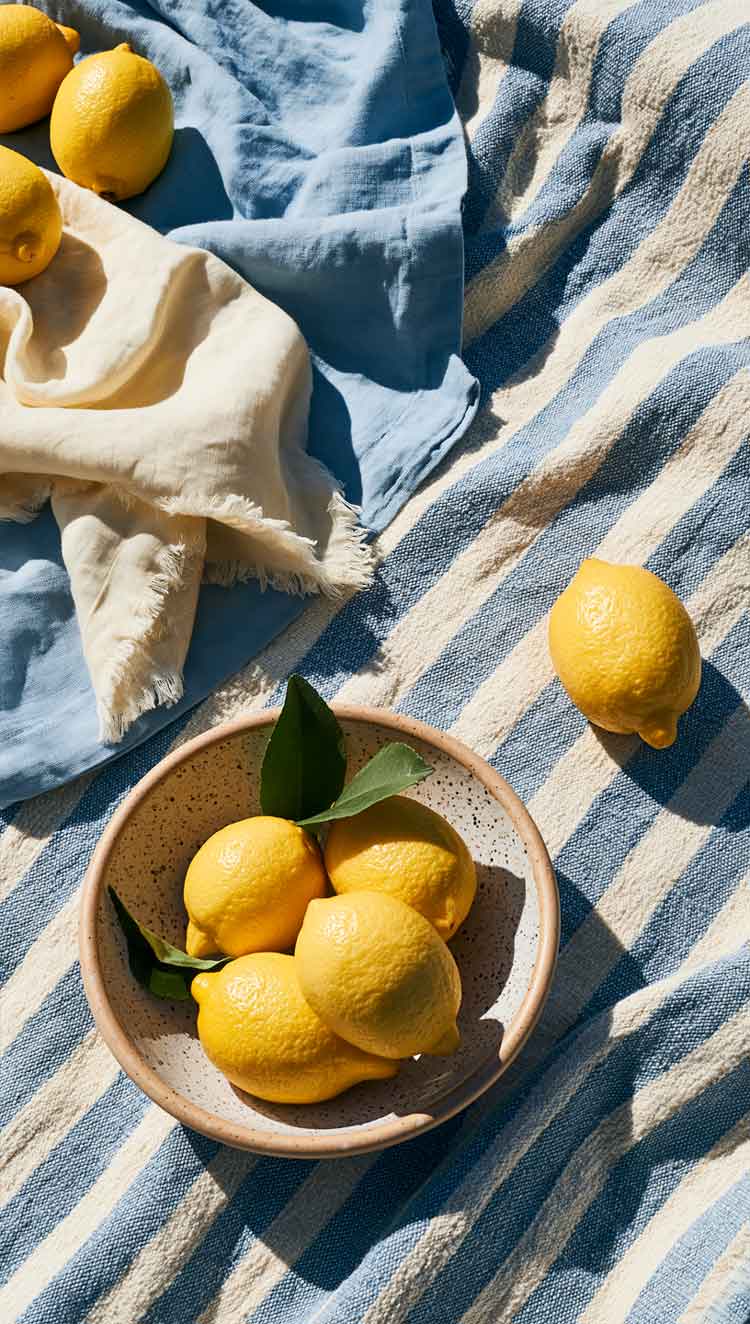 750x1324 Free Blue & Yellow Amalfi Aesthetic Inspired Summer Wallpaper