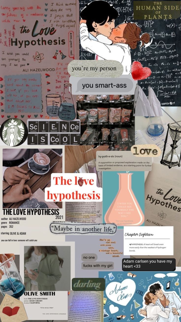 736x1308 The Love Hypothesis By Ali Hazelwood Aesthetic Collage Board. Adam love hypothesis, The love hypothesis aesthetic wallpaper, Love hypothesis ali hazelwood