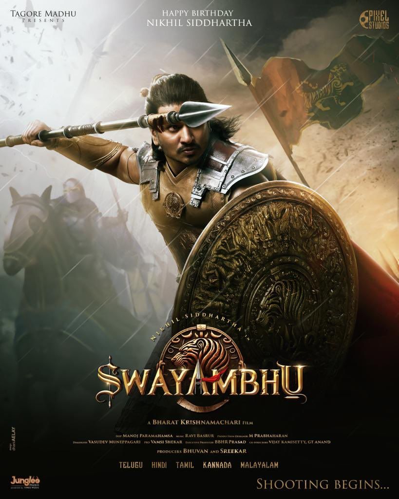 819x1024 Nikhil Siddhartha as Swayambhu First Look unveiled Movie Updates, Film News, Movie Reviews, Press Notes, Film Ratings, Celebrity Interviews