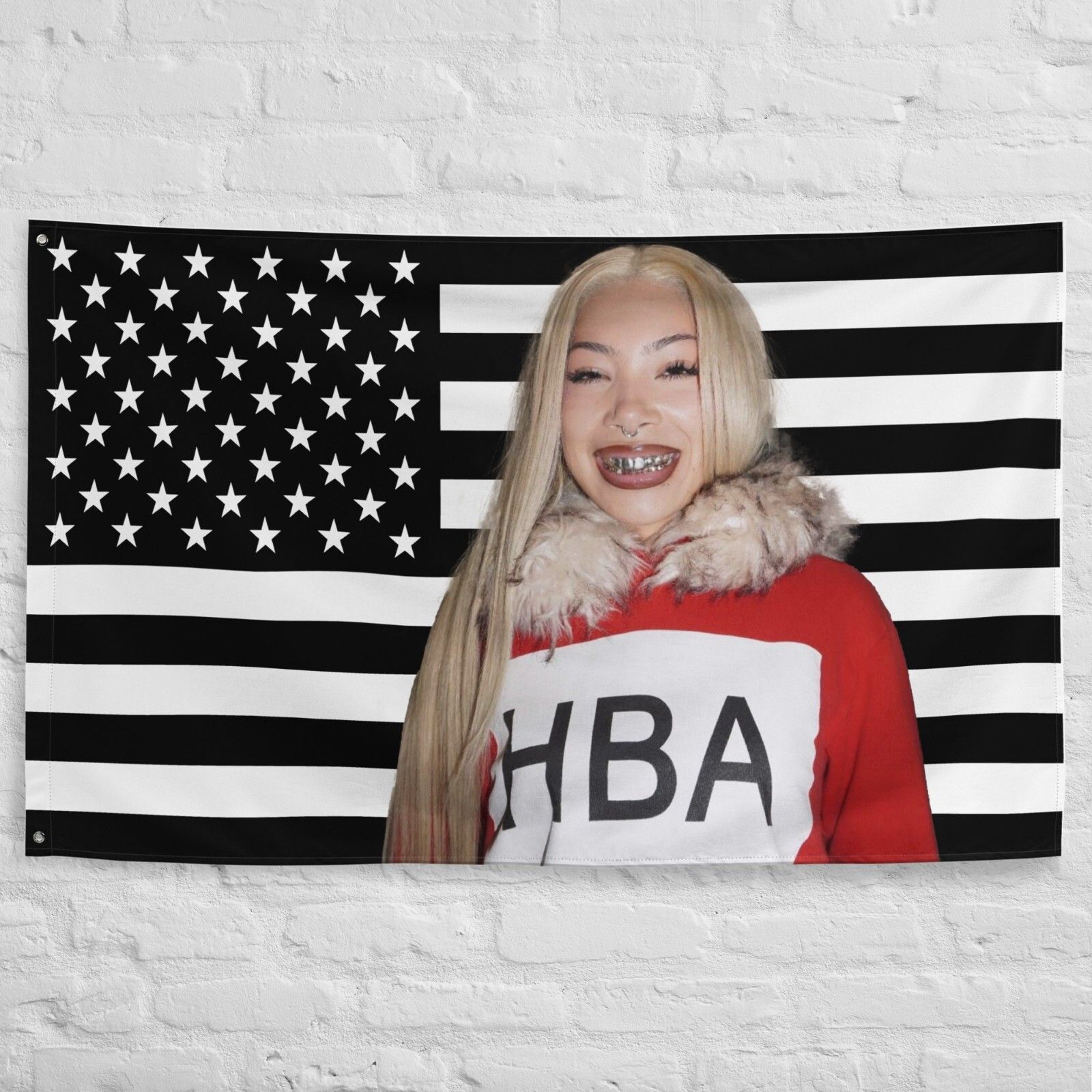 1600x1600 Molly Santana American Flag Tapestry
