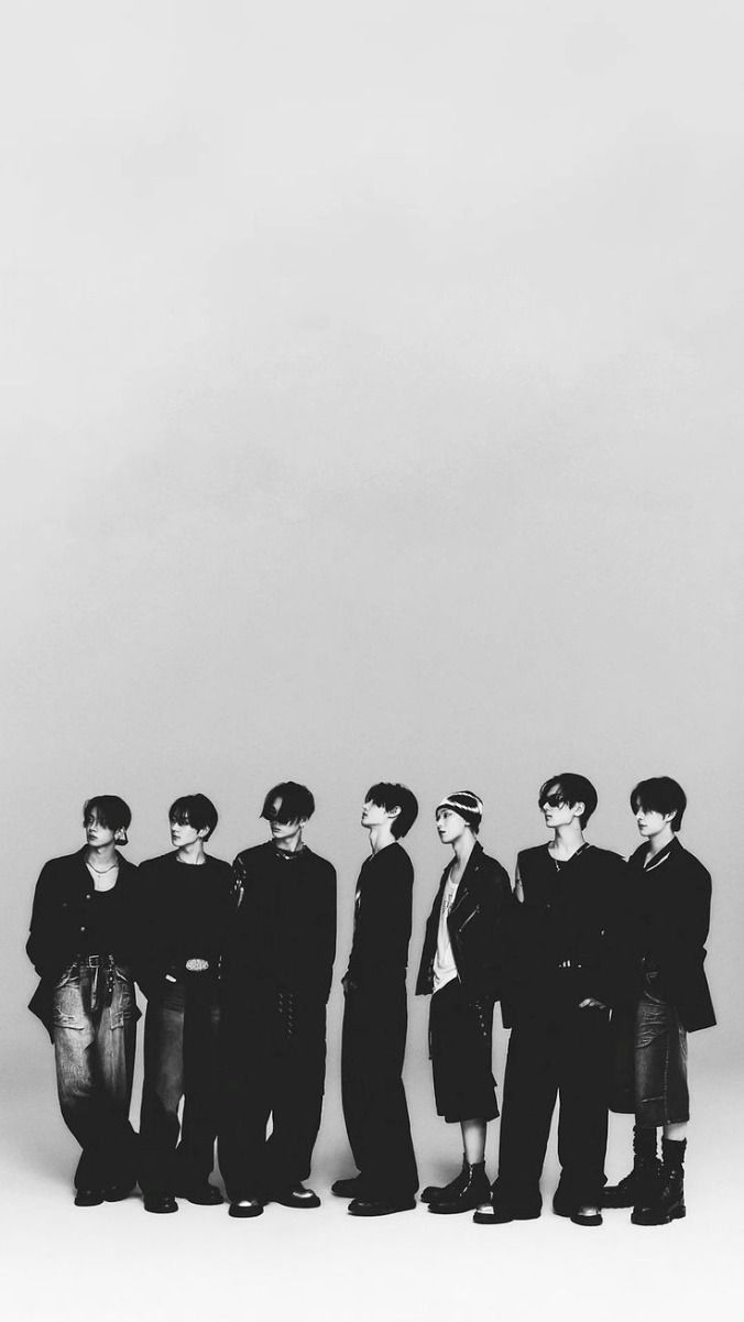 676x1201 Enhypen picture group wallpaper. Enhypen group photo wallpaper aesthetic, Enhypen wallpaper black, Enhypen ot7