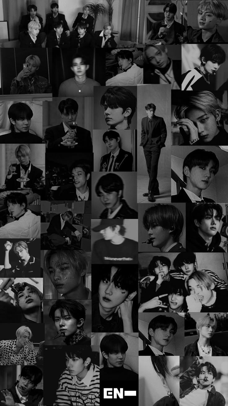 736x1309 Enhypen aesthetic moodboard