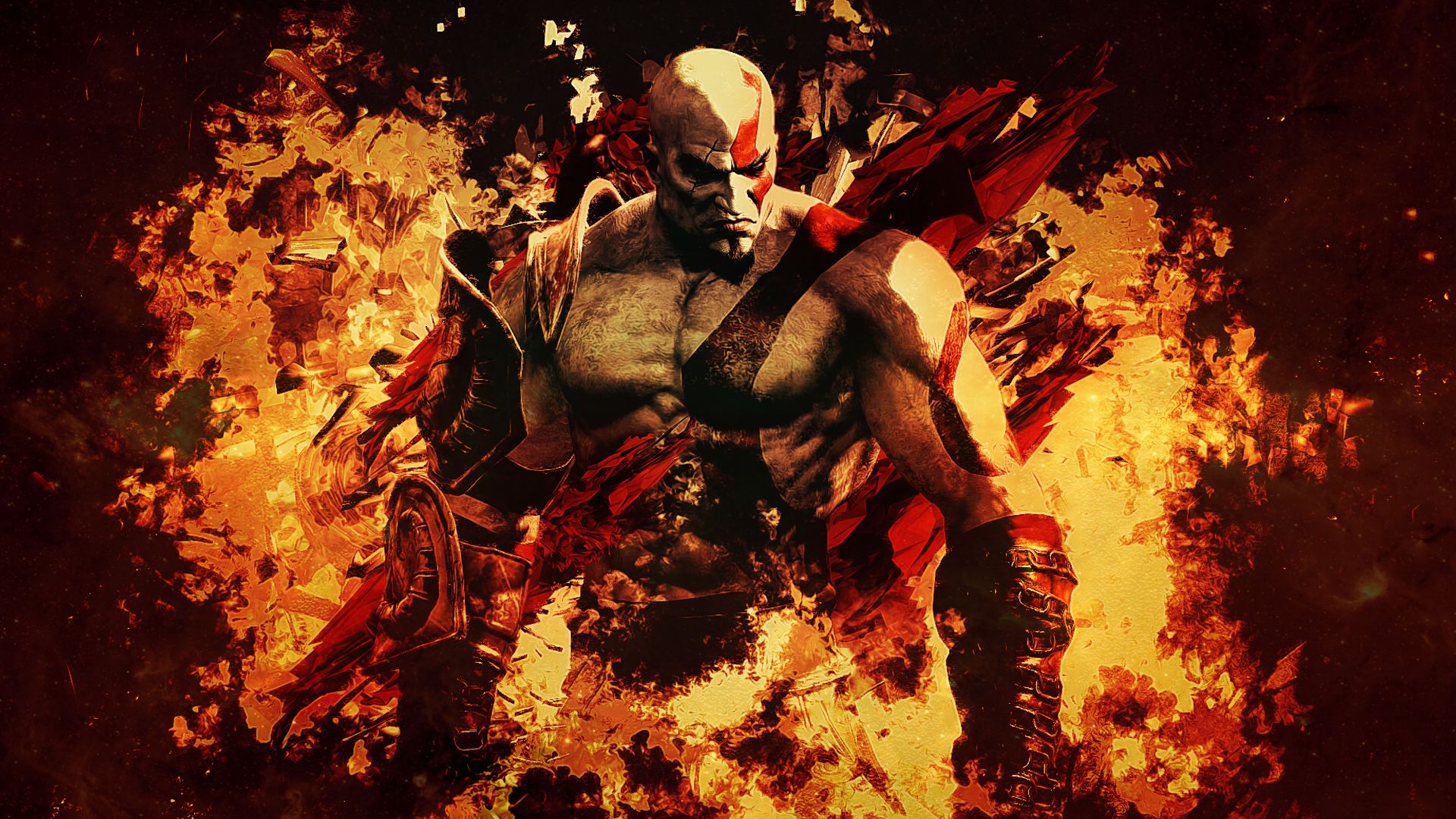 1920x1080 Kratos HD God Of War III Wallpaper