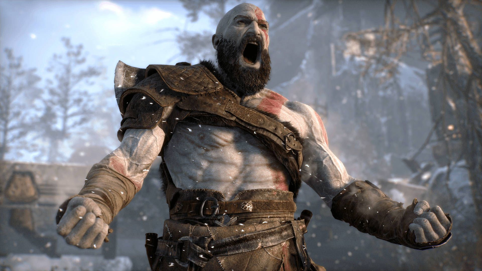 1920x1080 Download God of War's Kratos in an Uncontrollable Rage Wallpaper