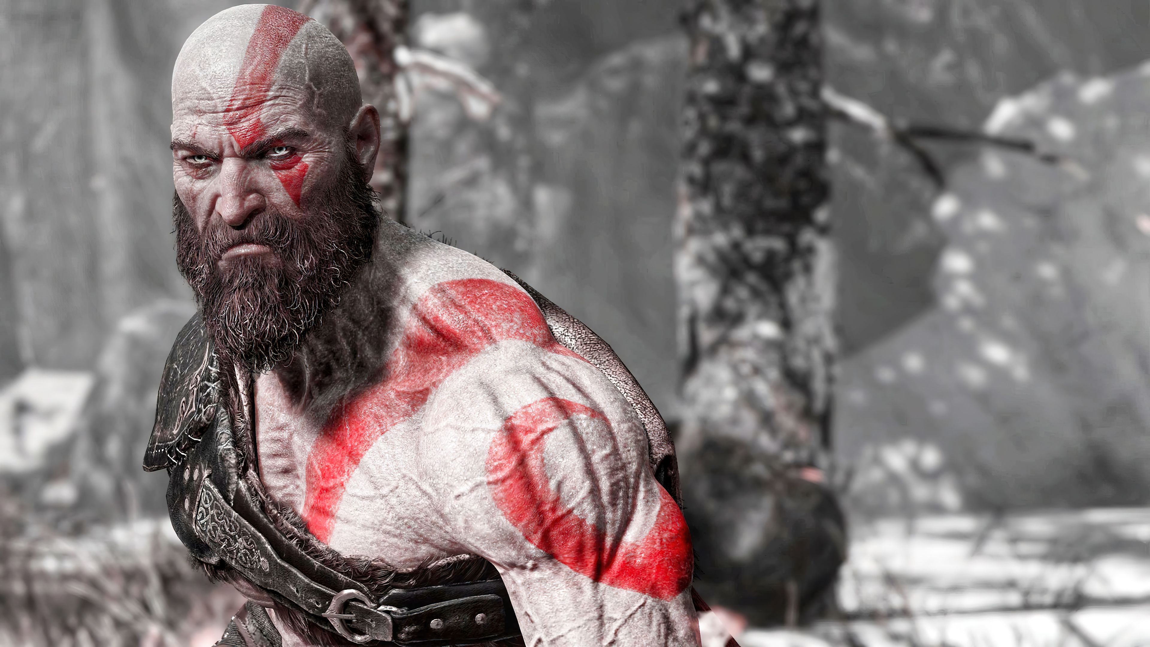 3840x2160 Kratos God of War Game 4K Wallpaper HD PC h