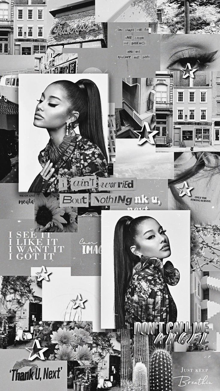 735x1307 Ariana grande lockscreen aesthetic. Ariana wallpaper aesthetic, Ariana grande wallpaper, Ariana grande black and white