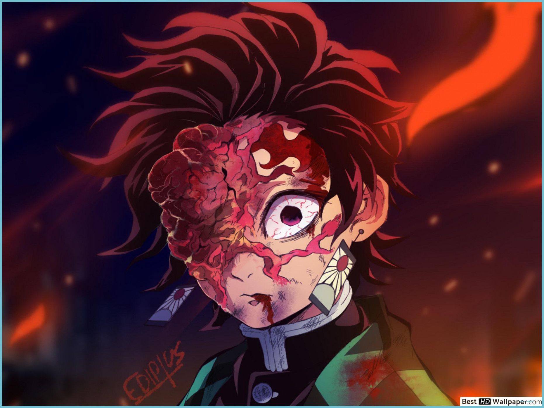 1862x1396 Demon King Tanjiro HD Wallpaper