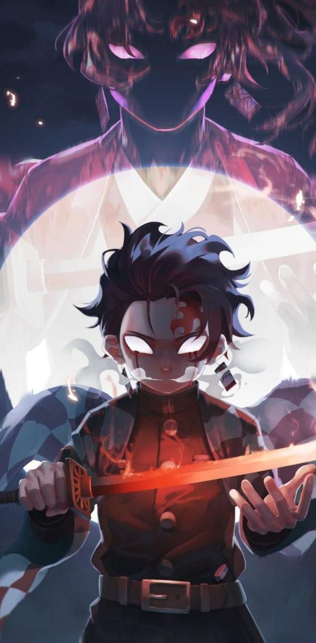 630x1280 Demon King Tanjiro HD Wallpaper
