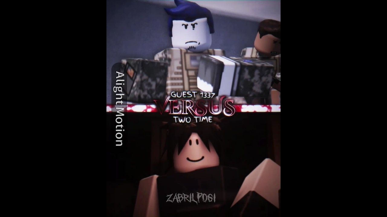 1280x720 Guest 1337 vs Two time. Request by: ‪ #forsaken #roblox #robloxedit #edit