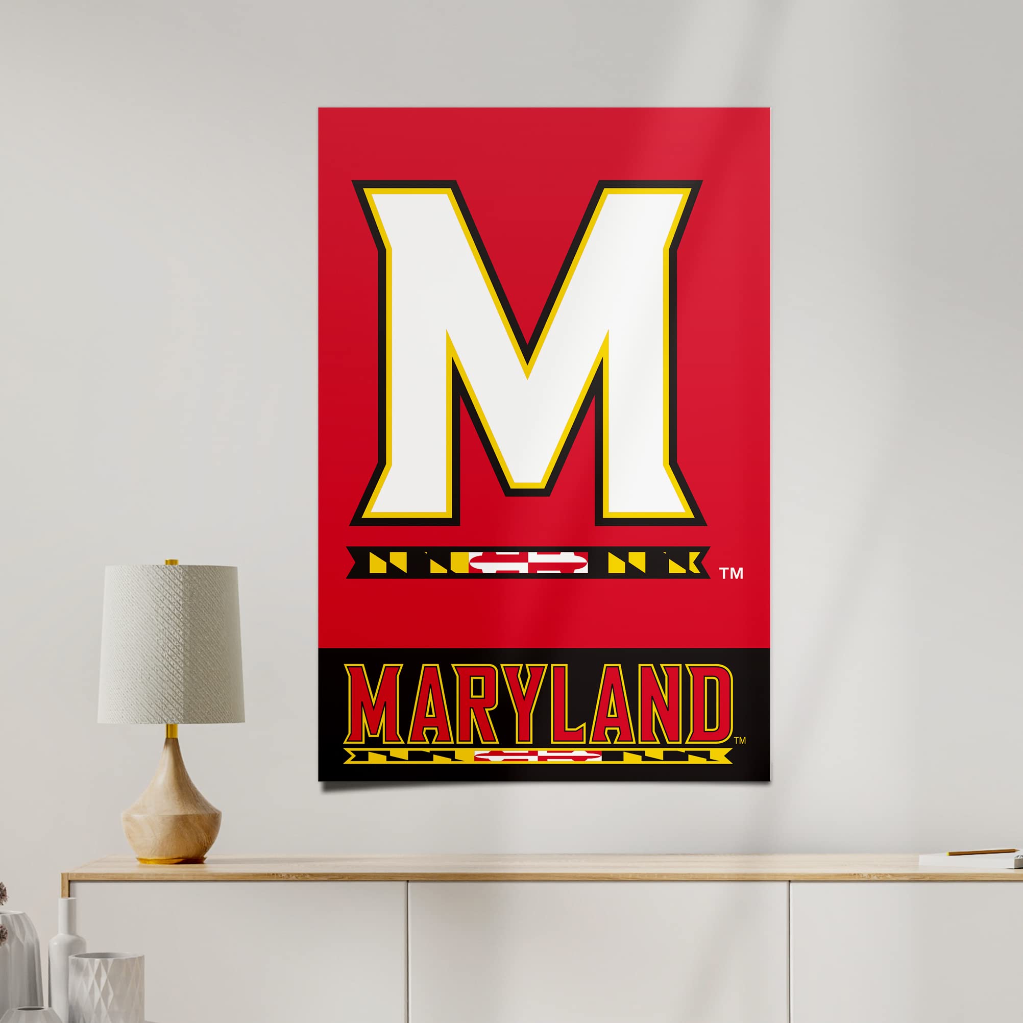 2004x2004 Desert Cactus University of Maryland 24 x 36 inch Poster Wall Decor. Officially Licensed UMD University of Maryland Terrapins 24x36 Room Office Tapestry Wall Art for Decoration : Sports & Outdoors