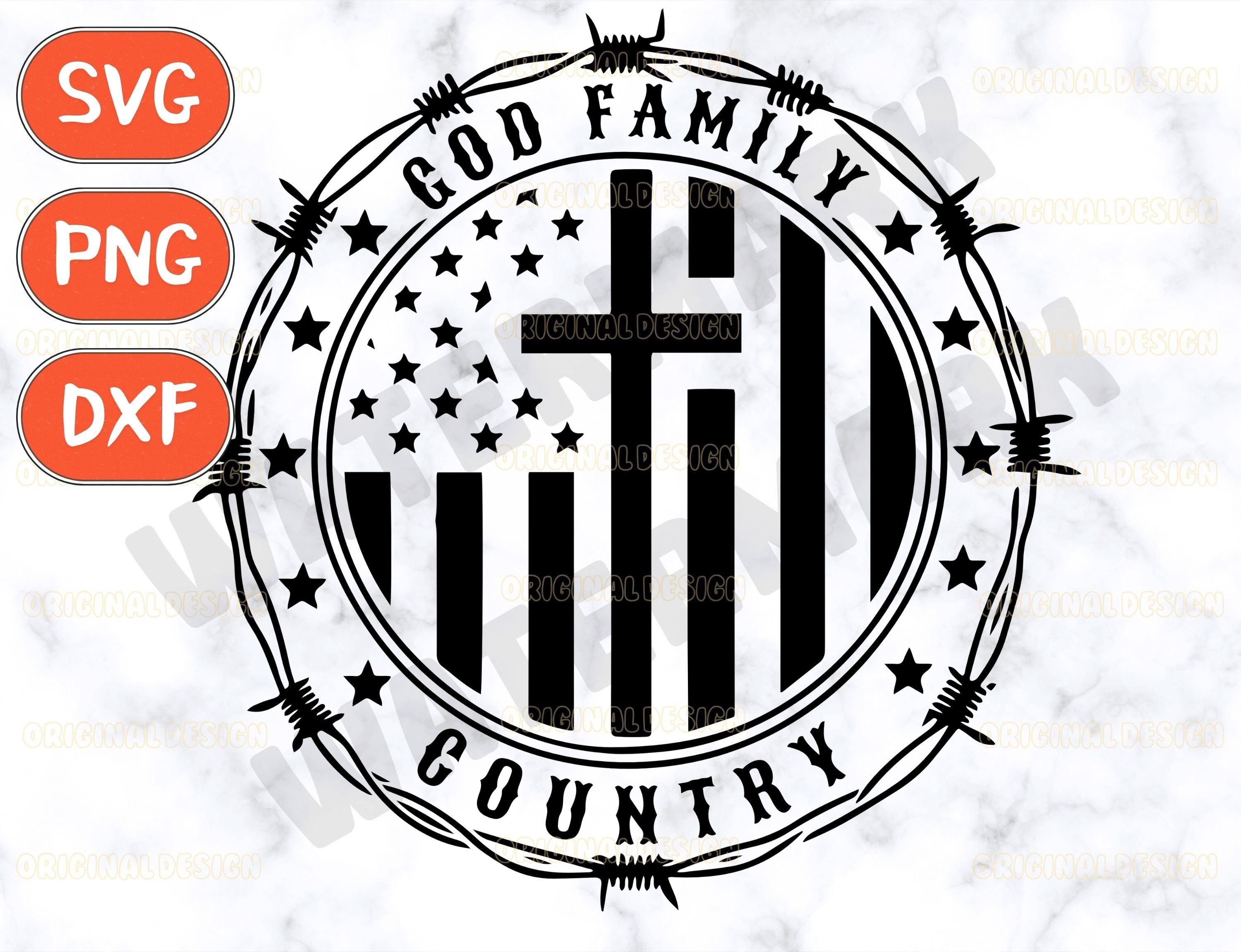 3000x2300 God Family Country SVG, Patriotic Christian Png, Faith and Nation Digital Art, Downloadable SVG
